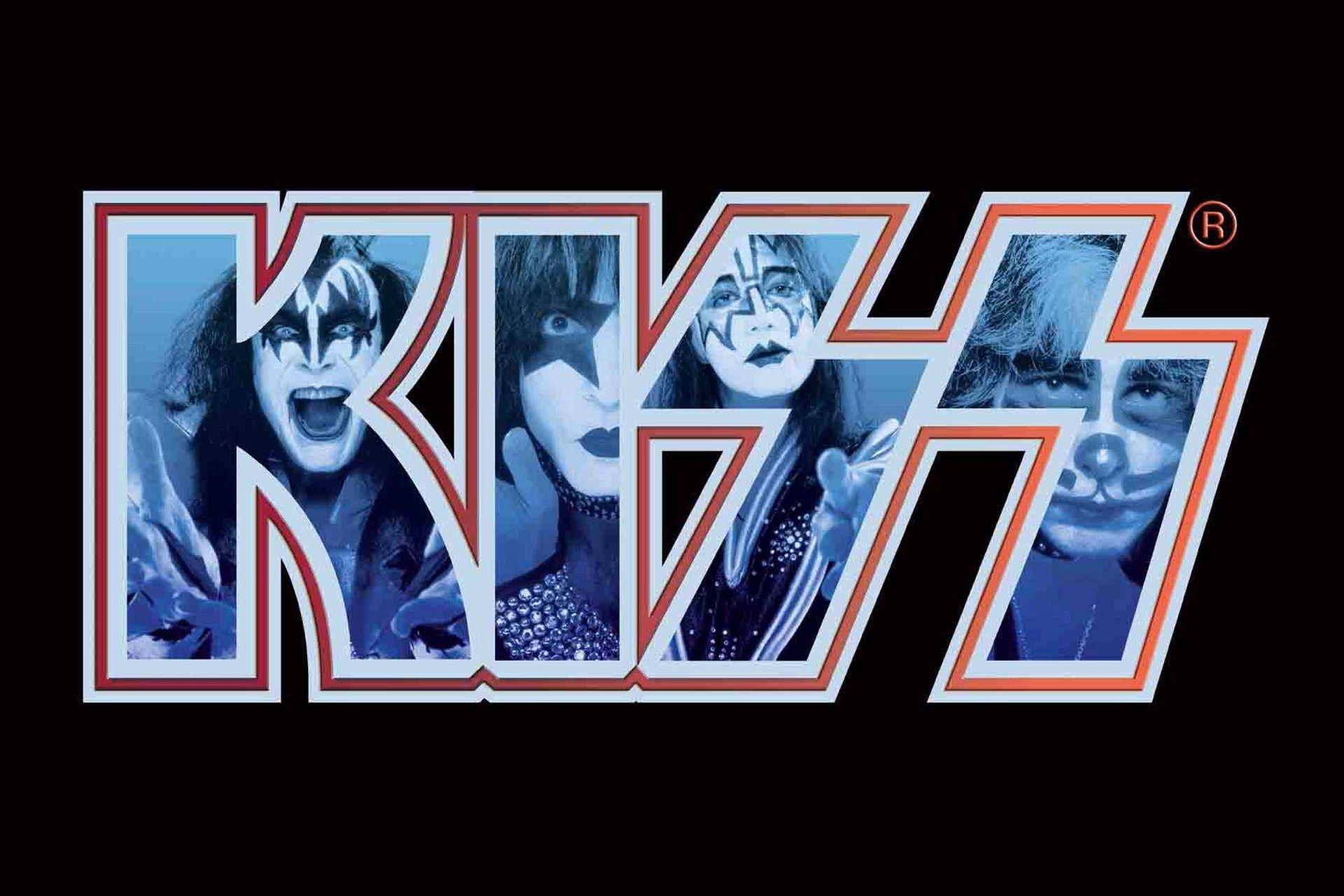 Wallpaper kiss, logo, classic rock desktop wallpaper Music