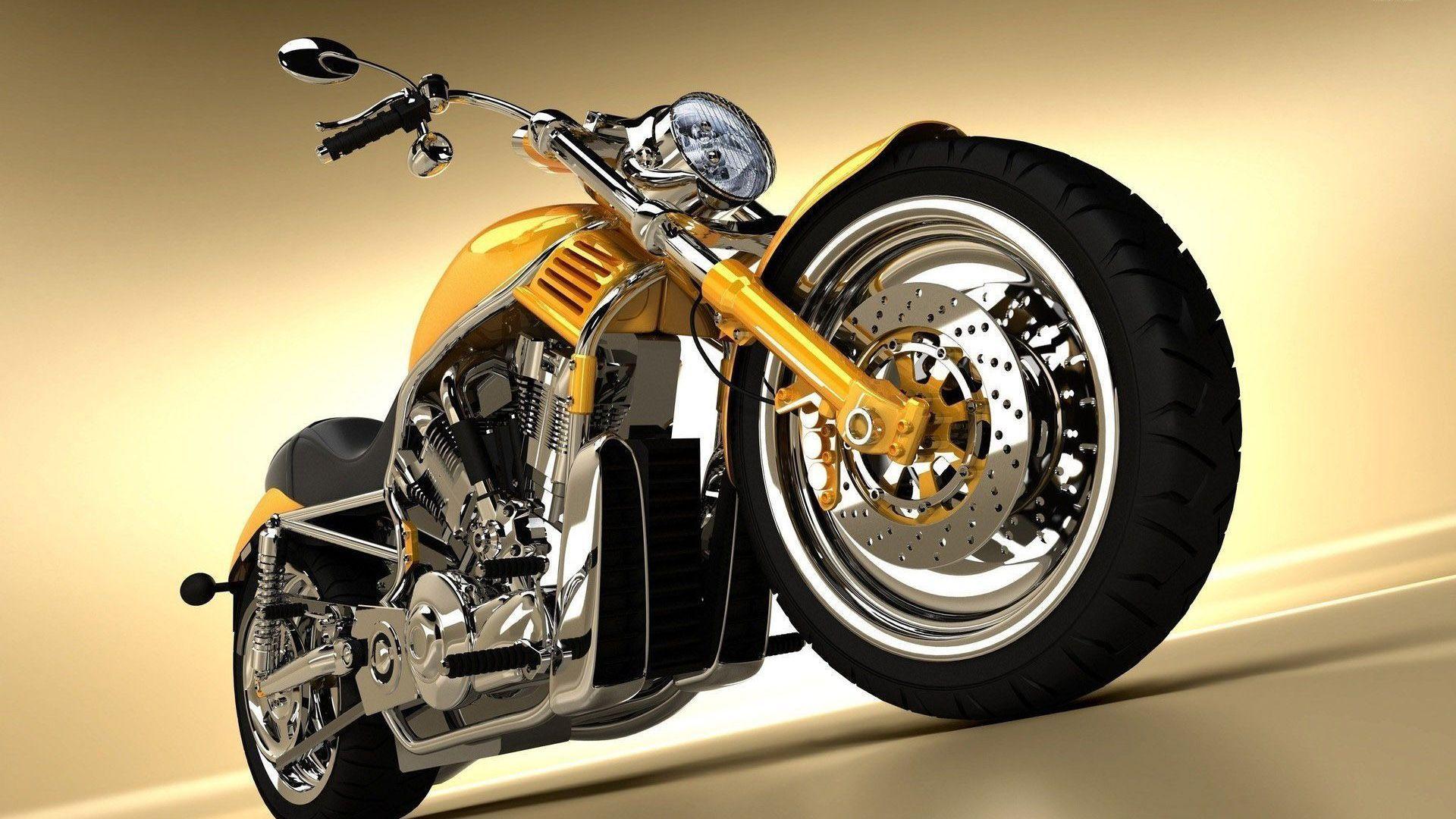 Motorcycle Yellow Harley Wallpaper Style Motorcycle