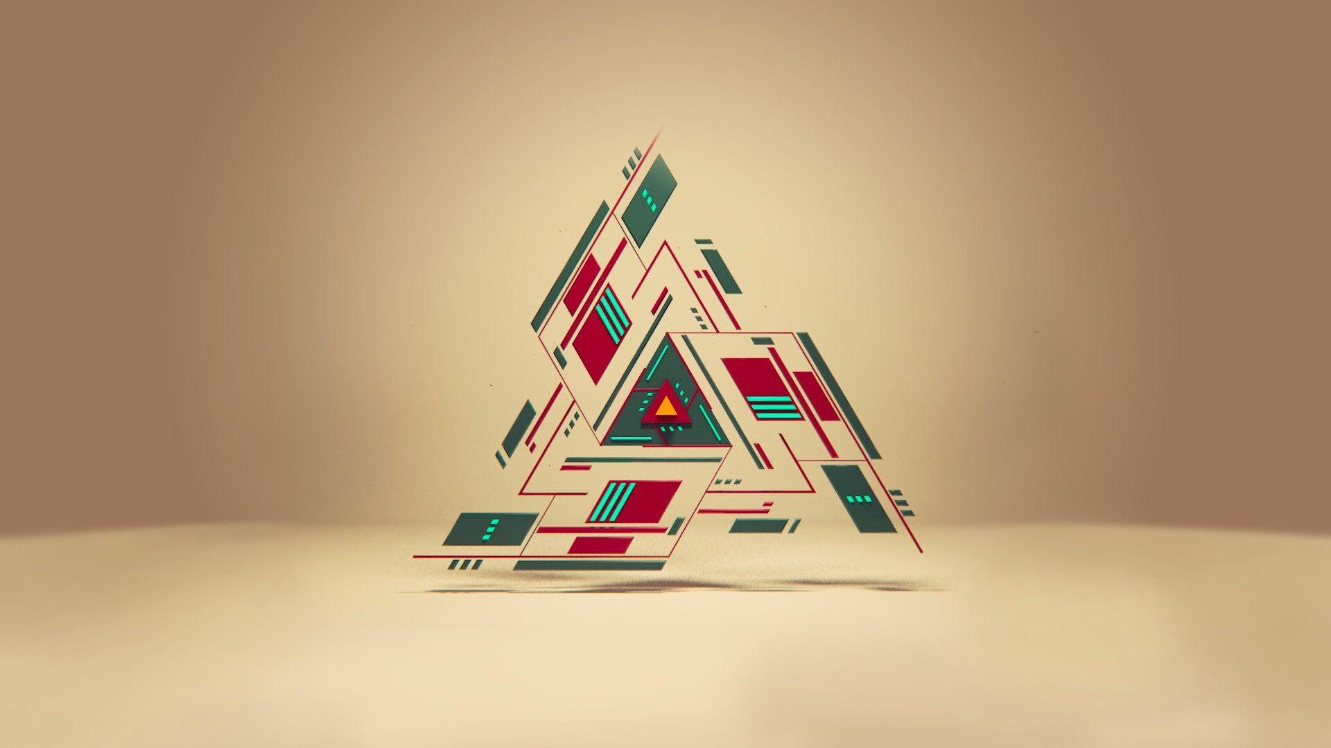 geometry, triangle, abstract wallpaper
