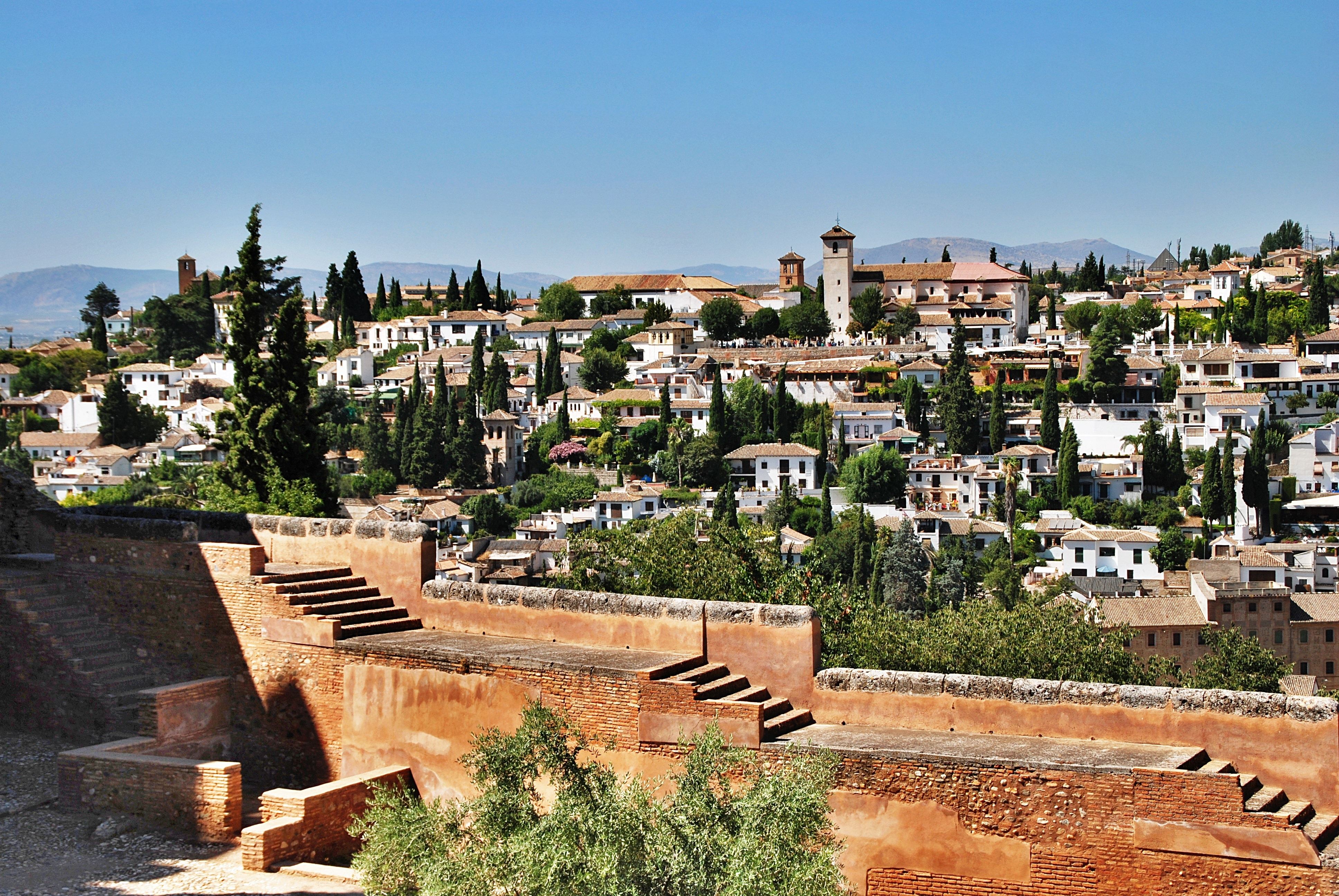 Hill, City, Granada, Spain, Architecture, architecture, building