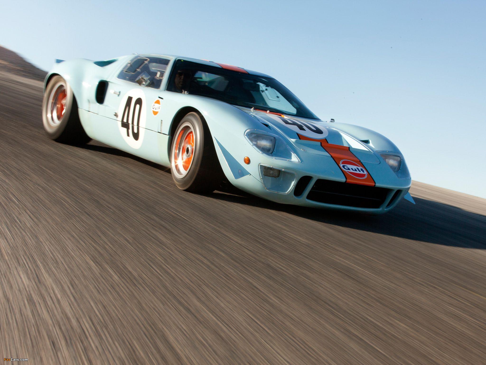 Ford GT40 Gulf Oil Le Mans 1968 wallpaper (2048x1536)