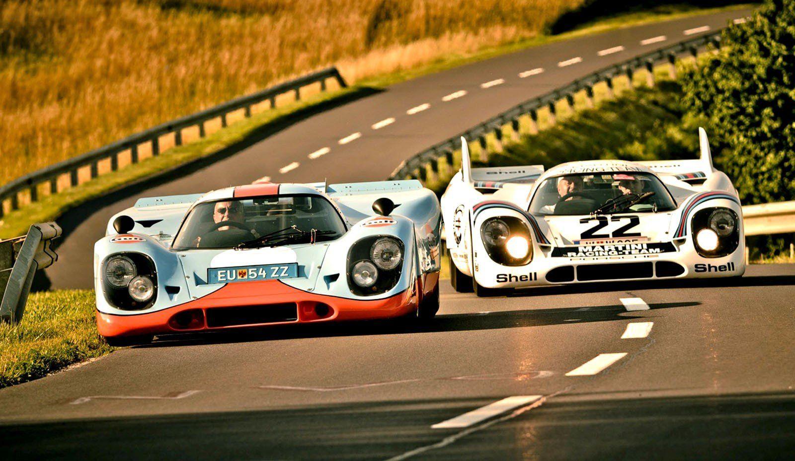 Cars Roads Porsche 917 Martini Gulf