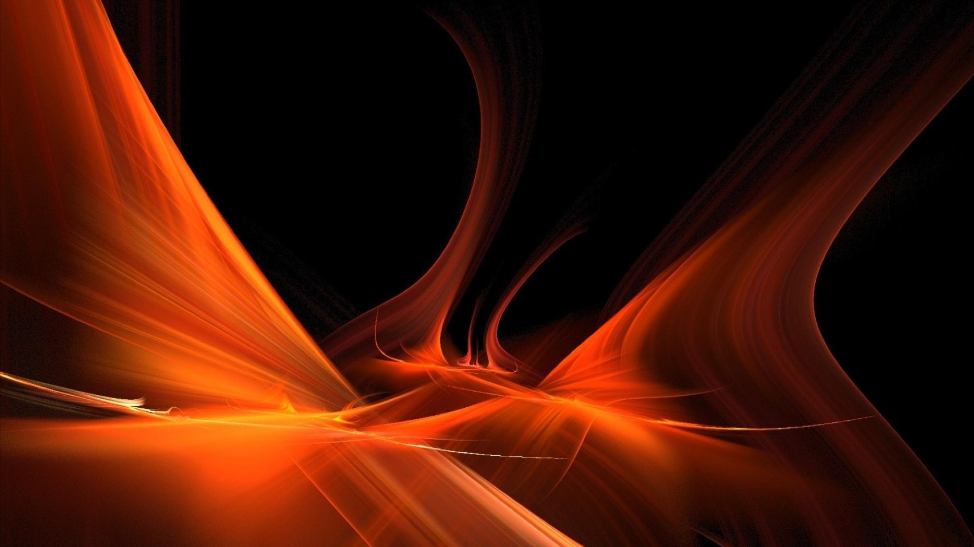 Dark Red Bubbles PPT Background D, Abstract, Black, Orange 1920x1080