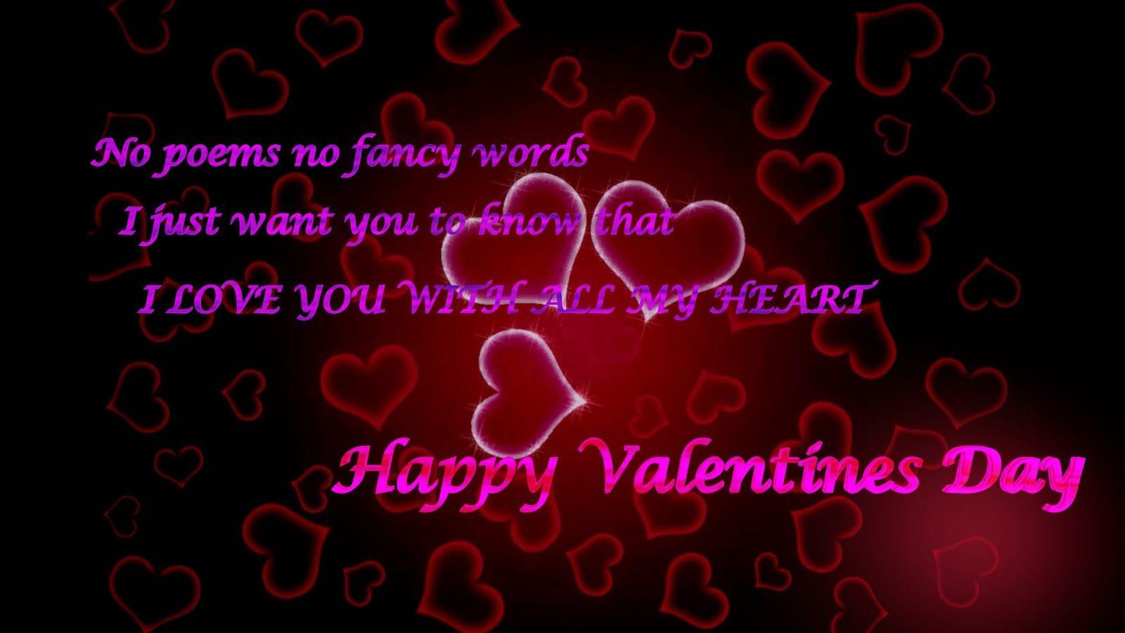 Valentine Happy Valentines Day Poem Wallpaper HD Short Poems