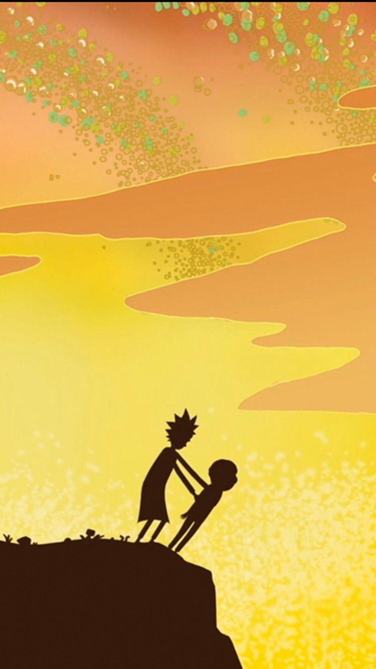 A few Rick and Morty stills cropped for the iPhone 6 1334x750
