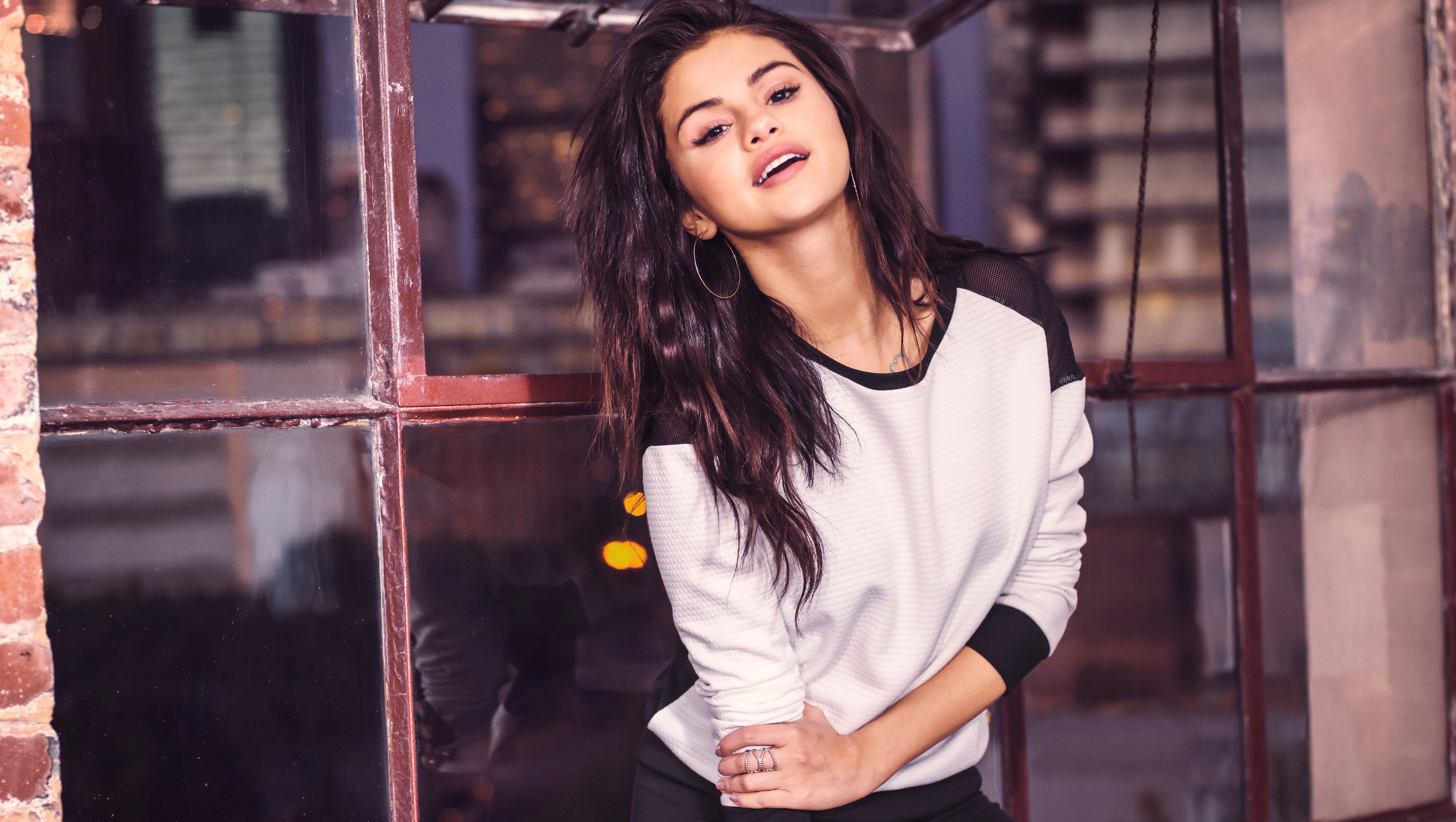 Wallpaper Selena Gomez, Adidas, Shoes, 5K, Celebrities