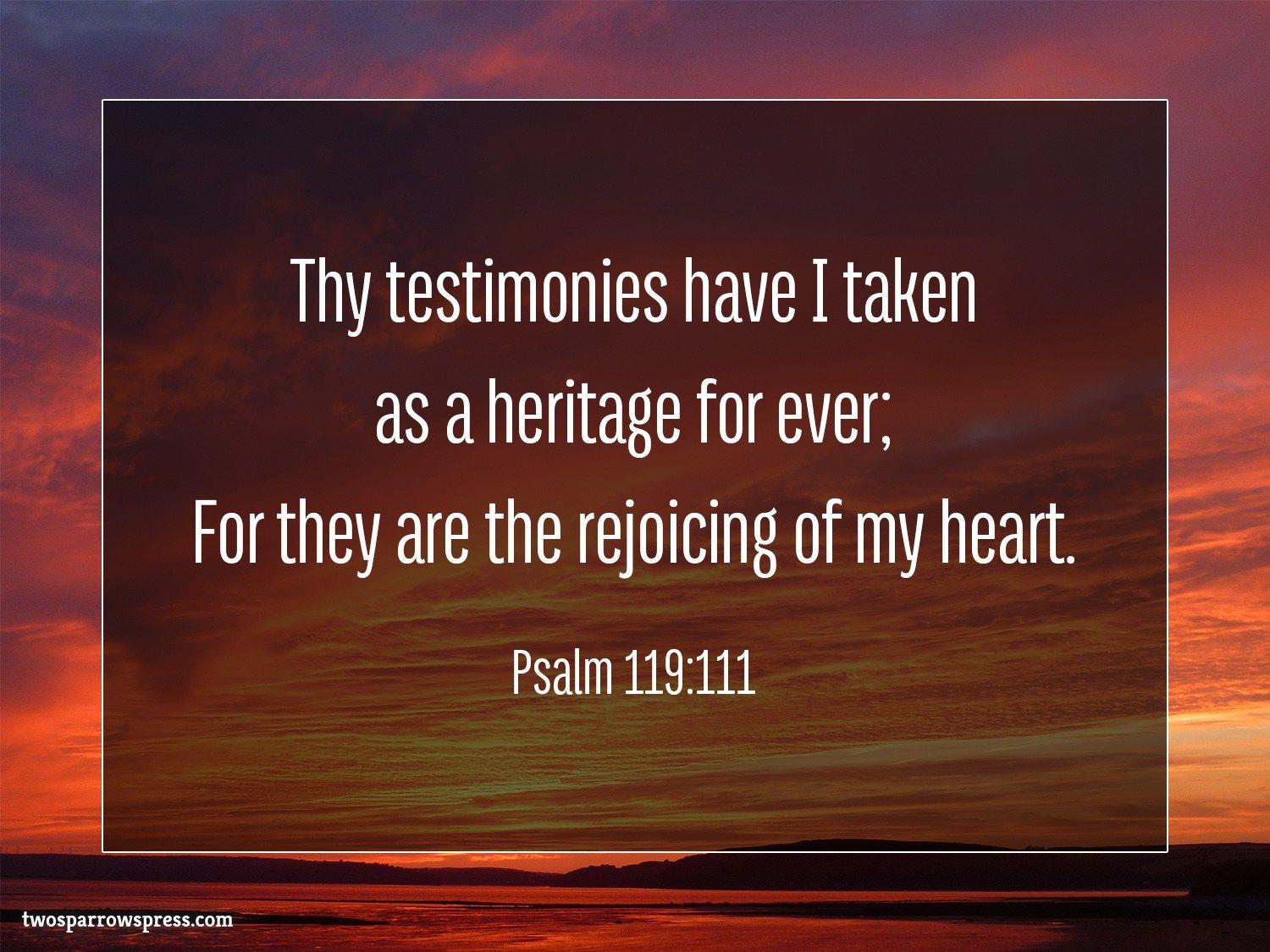 Psalm 119. Two Sparrows Press