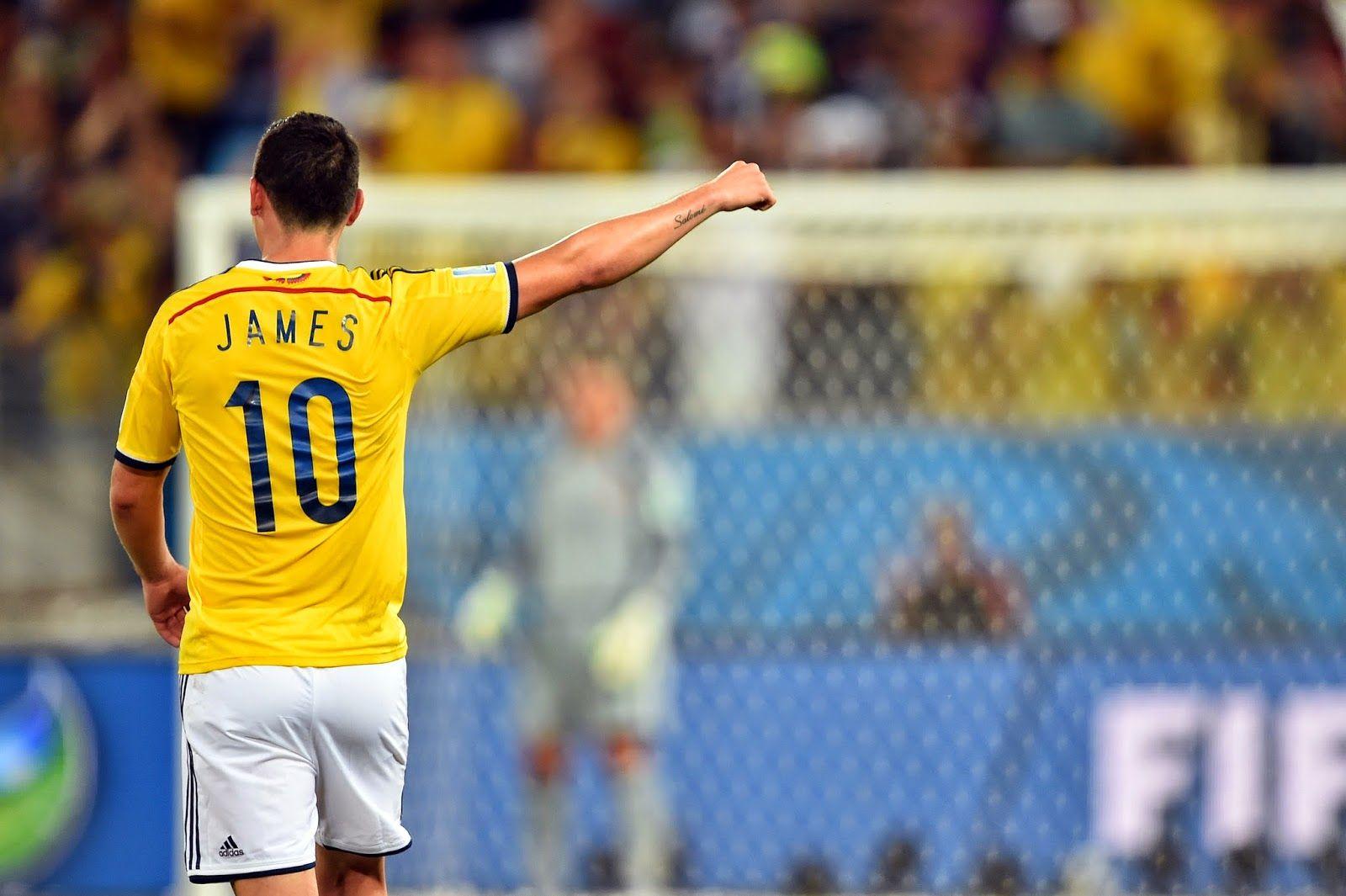 James Rodriguez Of Colombia At 2014 World Cup Wallpaper HD