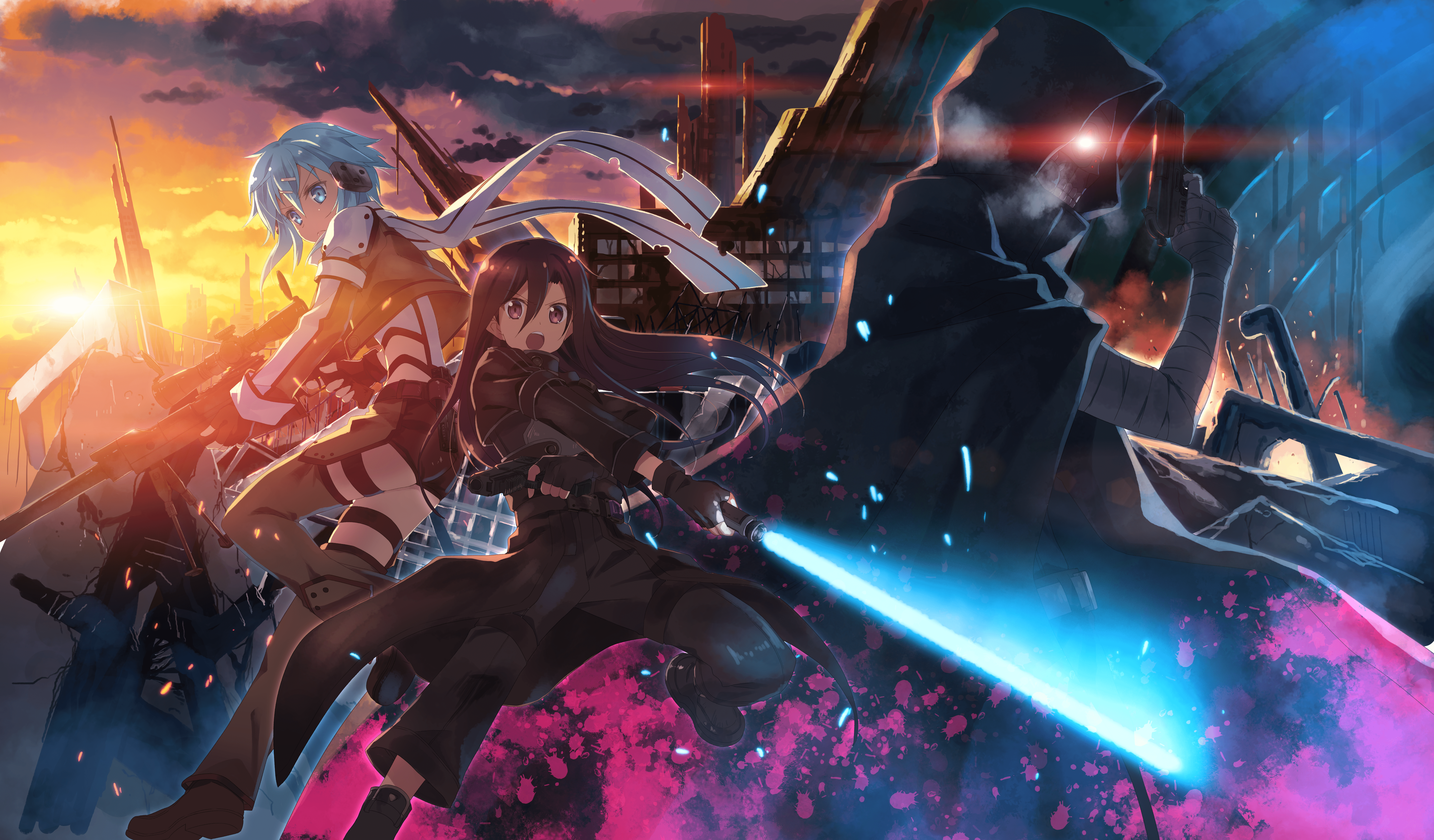 Anime Sword Art Online 4k Ultra HD Wallpaper by 海ノつきな