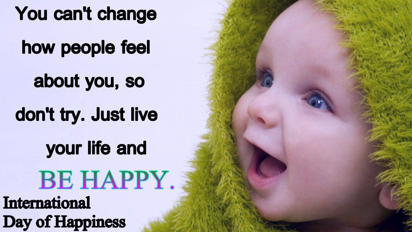 International Day Of Happiness March 20th Wishes Quotes Wallpaper
