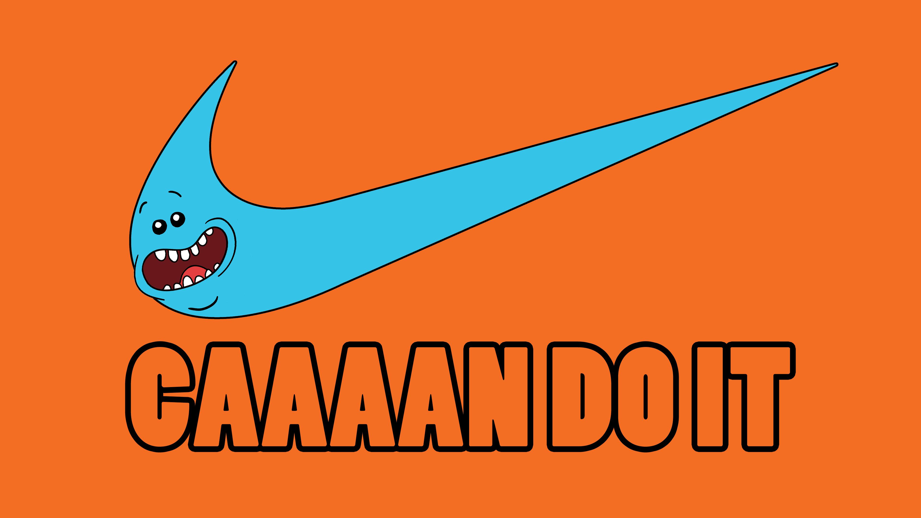 I made my own Meeseeks/Nike Wallpapers for 4k, 1440p, 1080p, and.