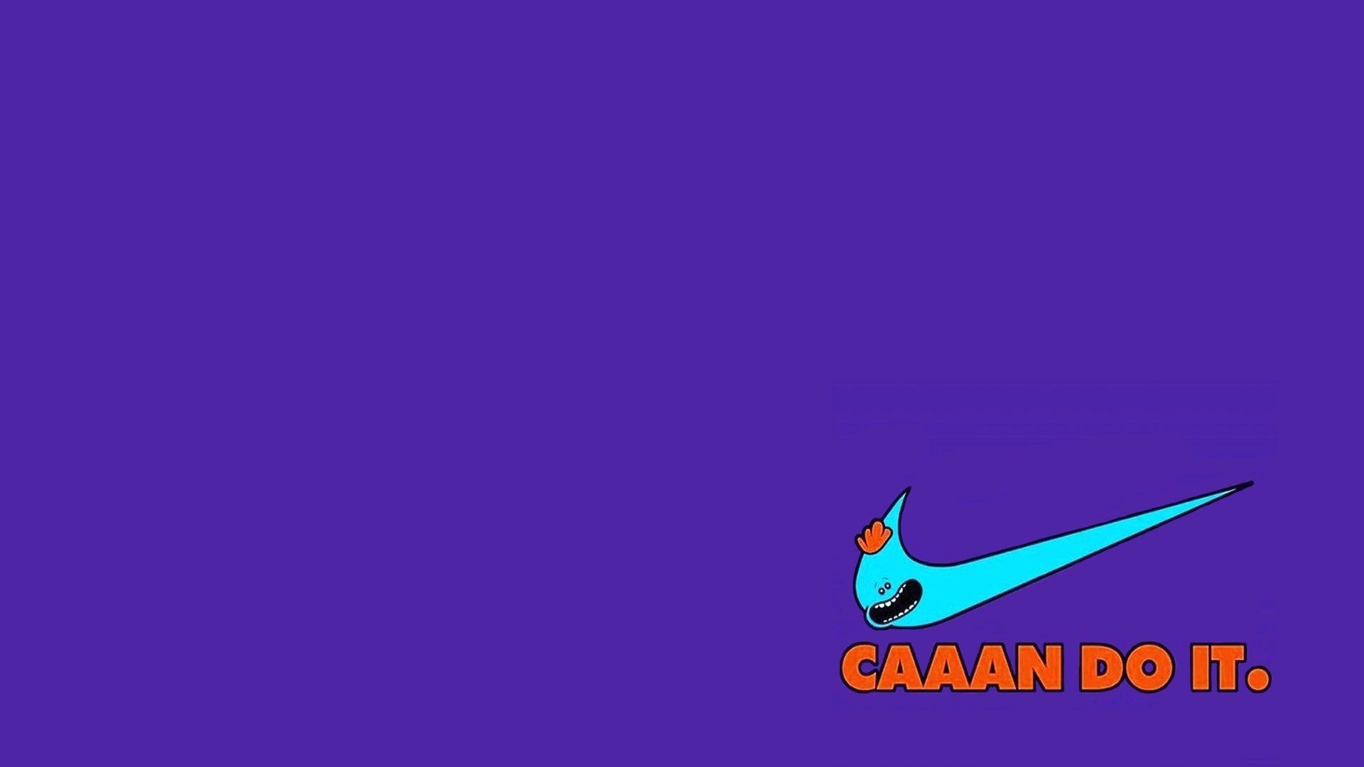 Made this 1080p wallpaper with this Nike Meeseeks that popped up