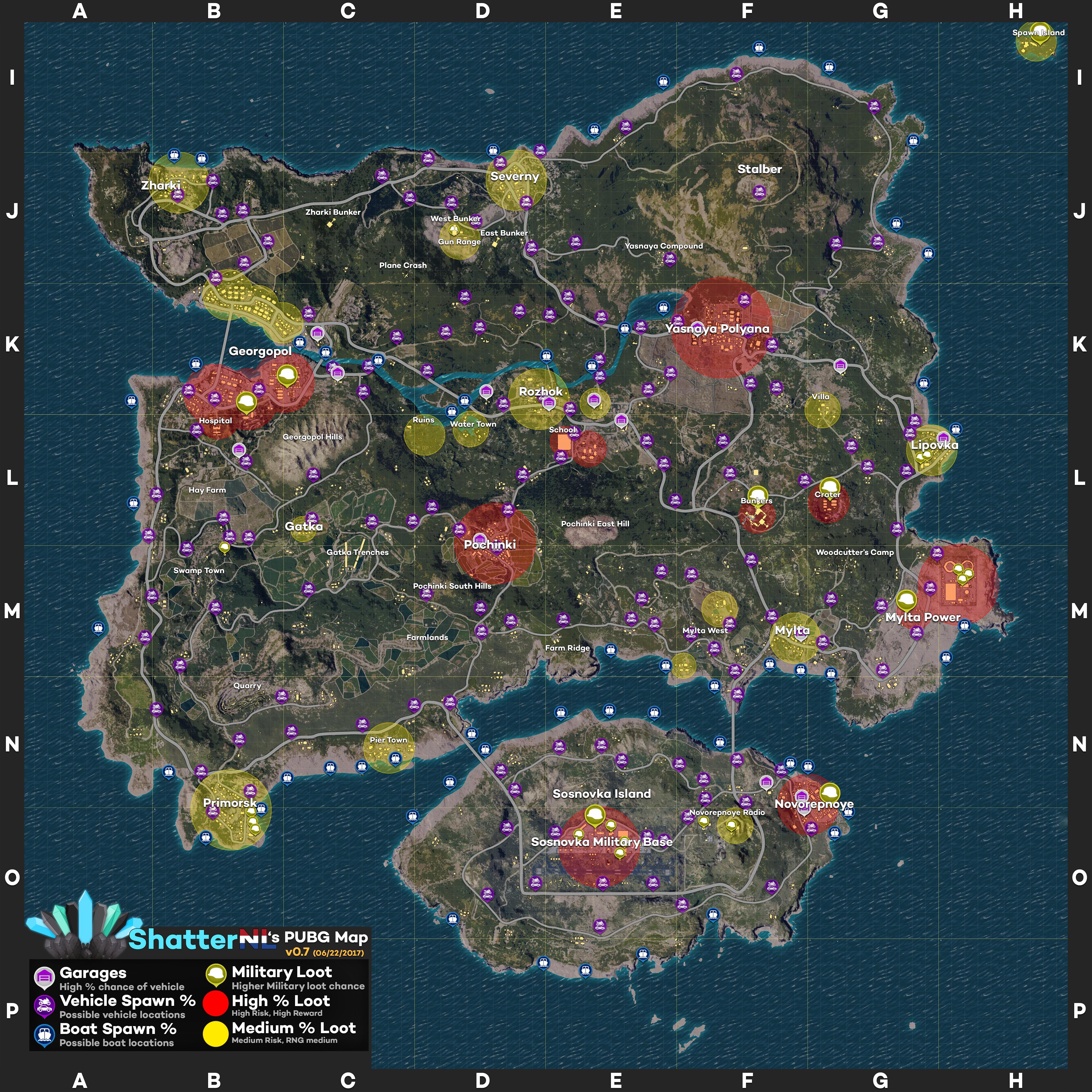 PLAYERUNKNOWN'S BATTLEGROUNDS Maps & Loot Maps, Picture, Image
