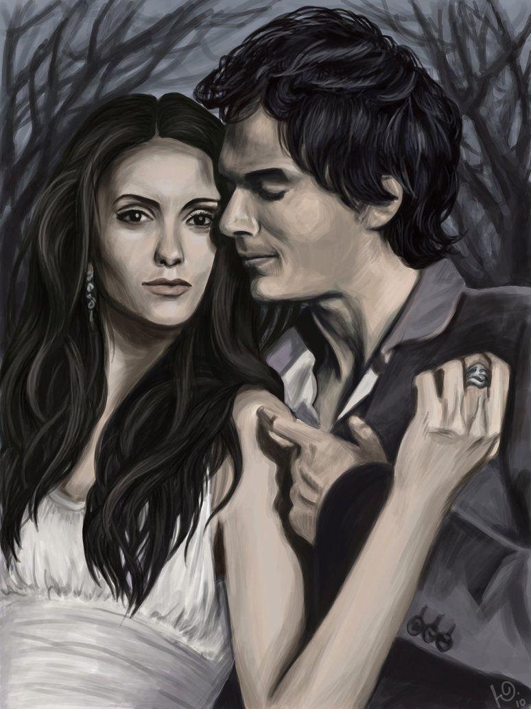 Delena The Vampire Diaries Wallpapers Wallpaper Cave