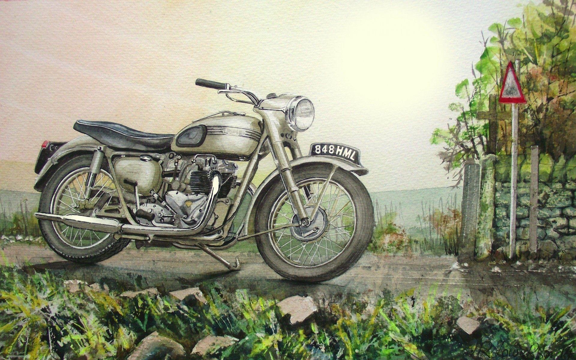 Old Motorcycle Enfield Bullet Bike Wallpaper