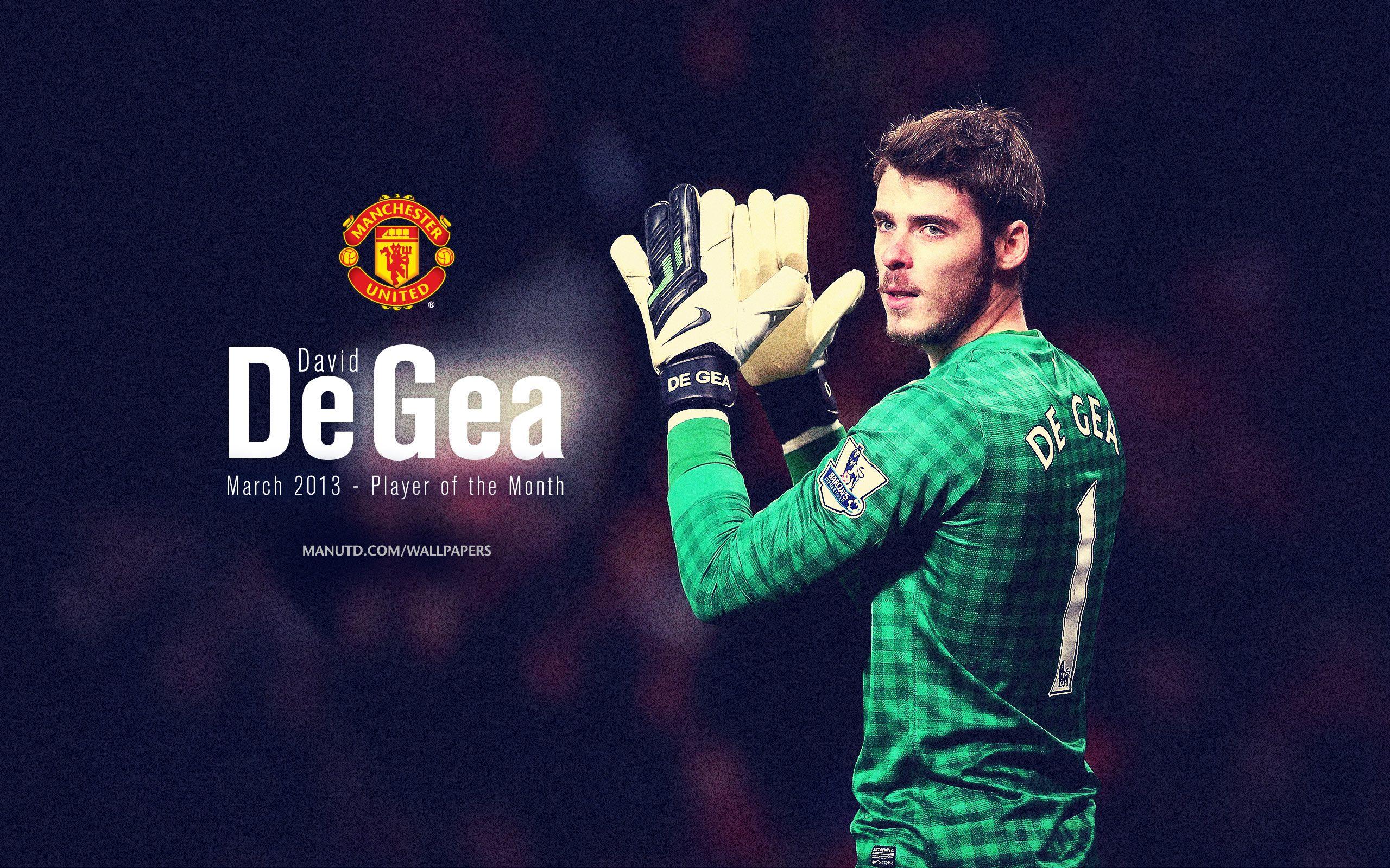 David De Gea, March's Player of the Month. Manchester United FC