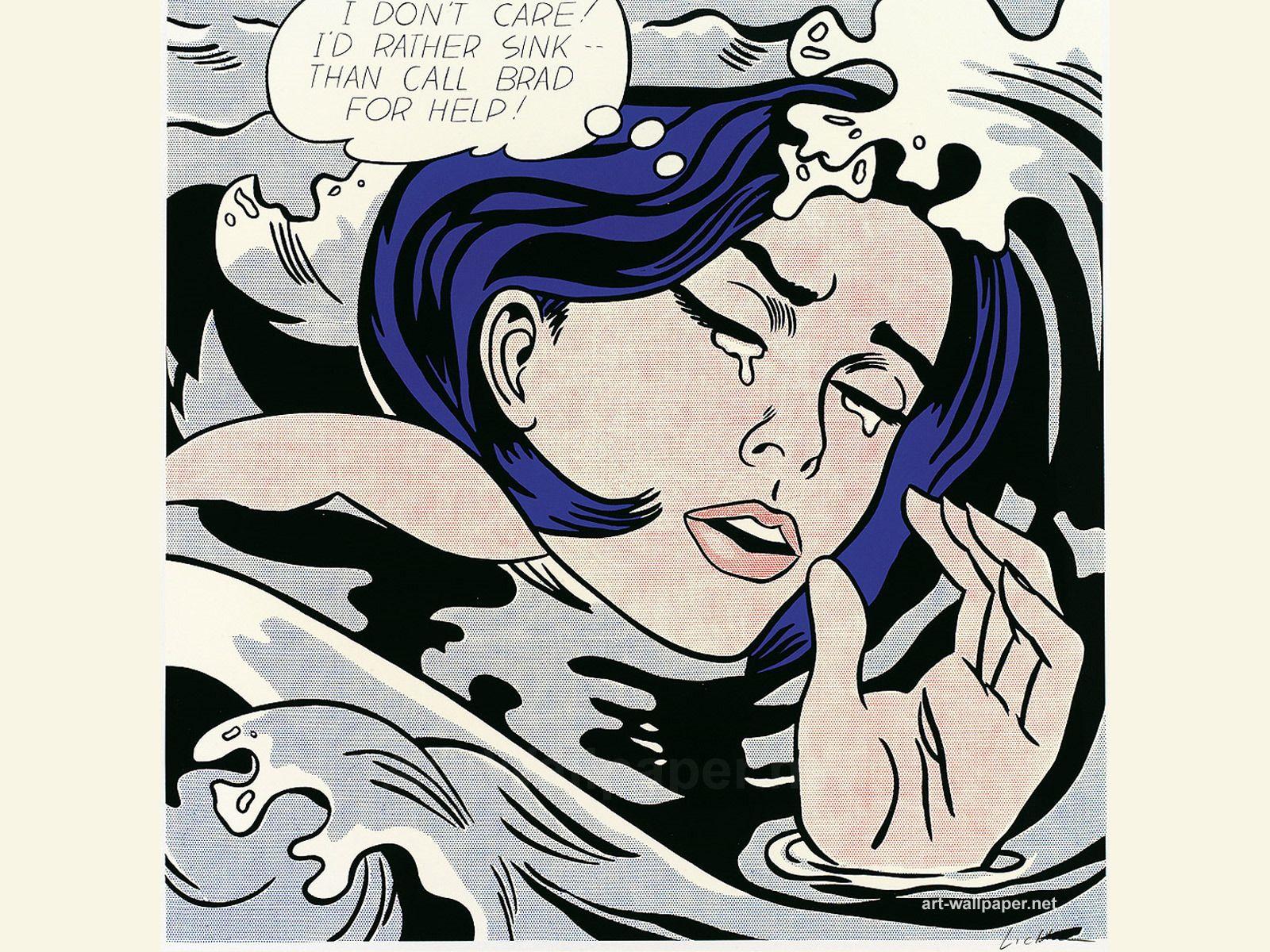 Roy Lichtenstein's Drowning Girl (1963)