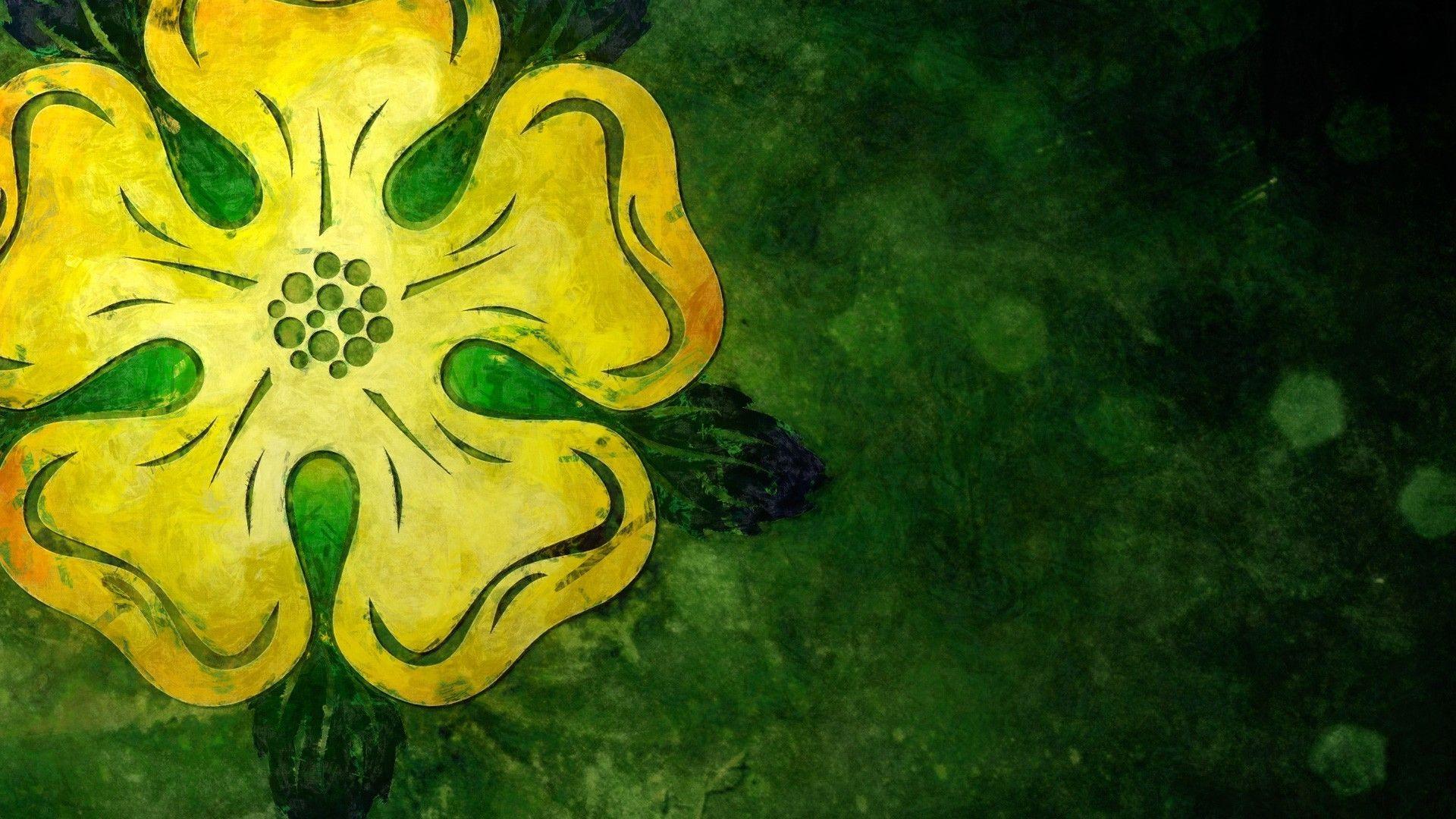 Wallpaper, green, yellow, Game of Thrones, sigils, House Tyrell