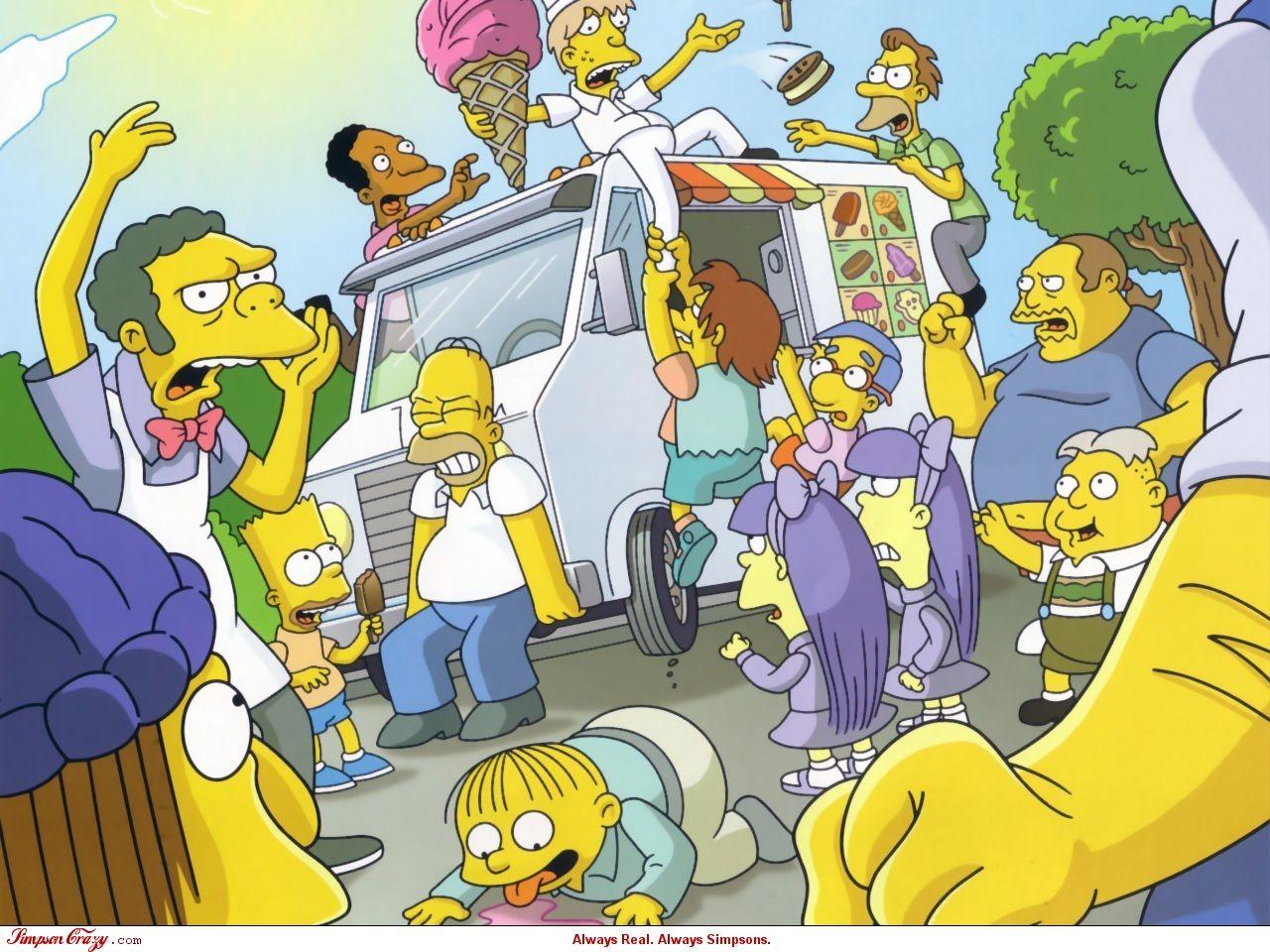 Simpsons scene wallpaper
