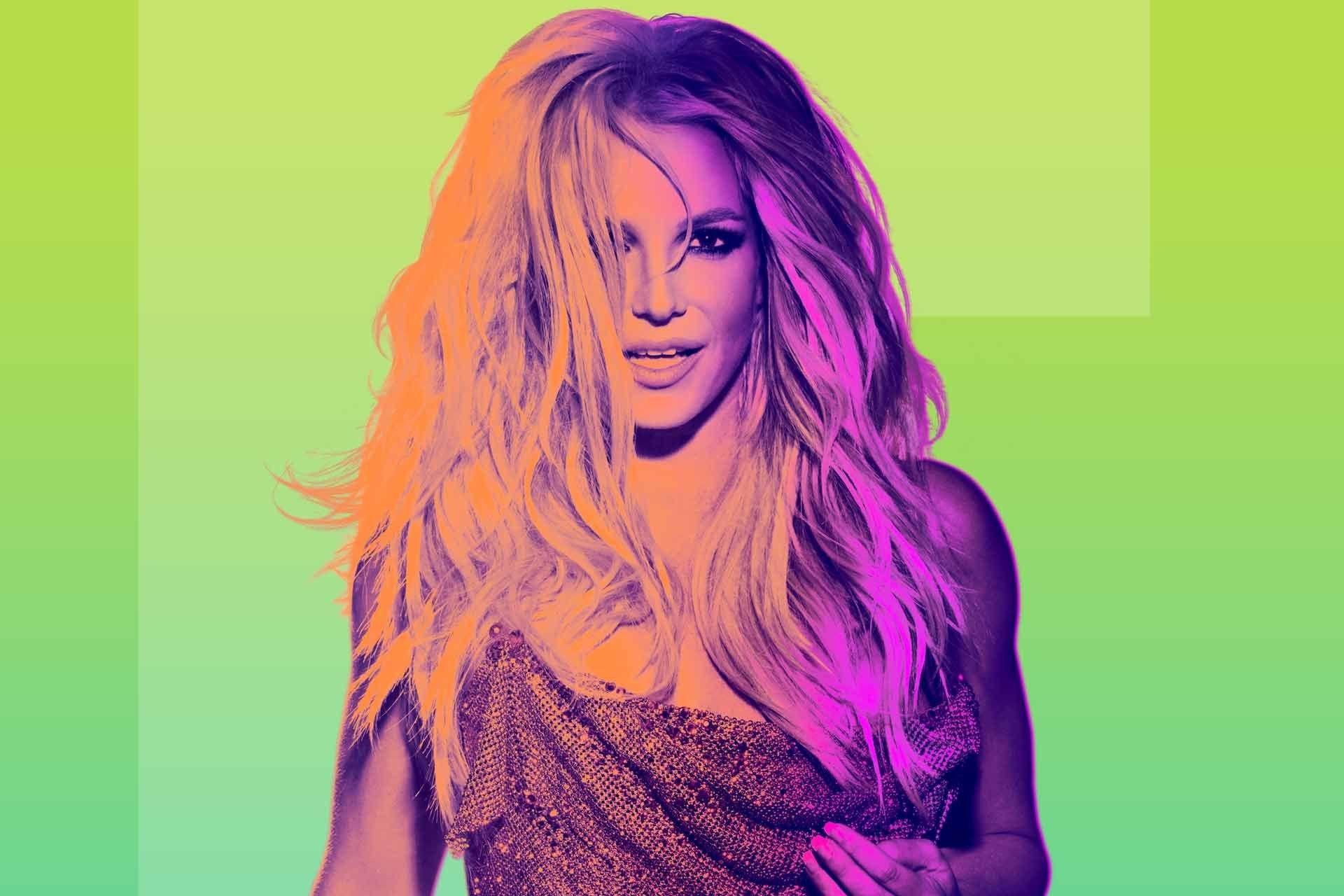 Britney Spears Colorful Wallpaper