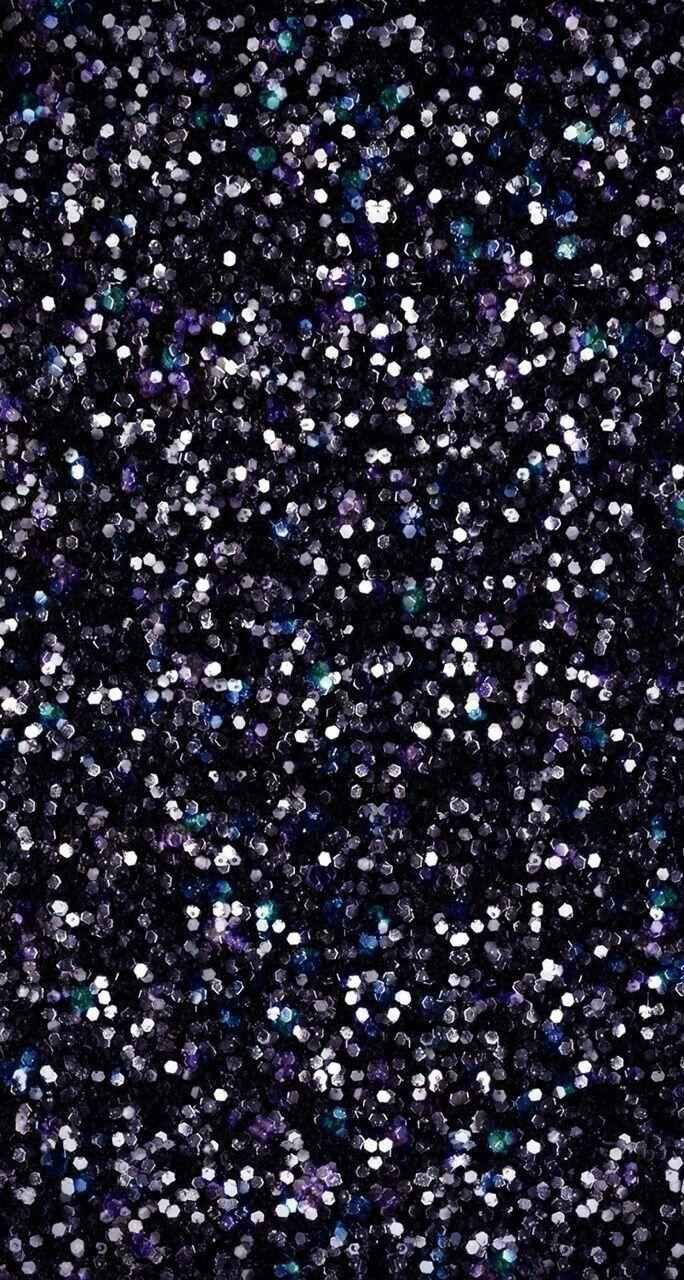 Black glitter wallpaper ideas. Black