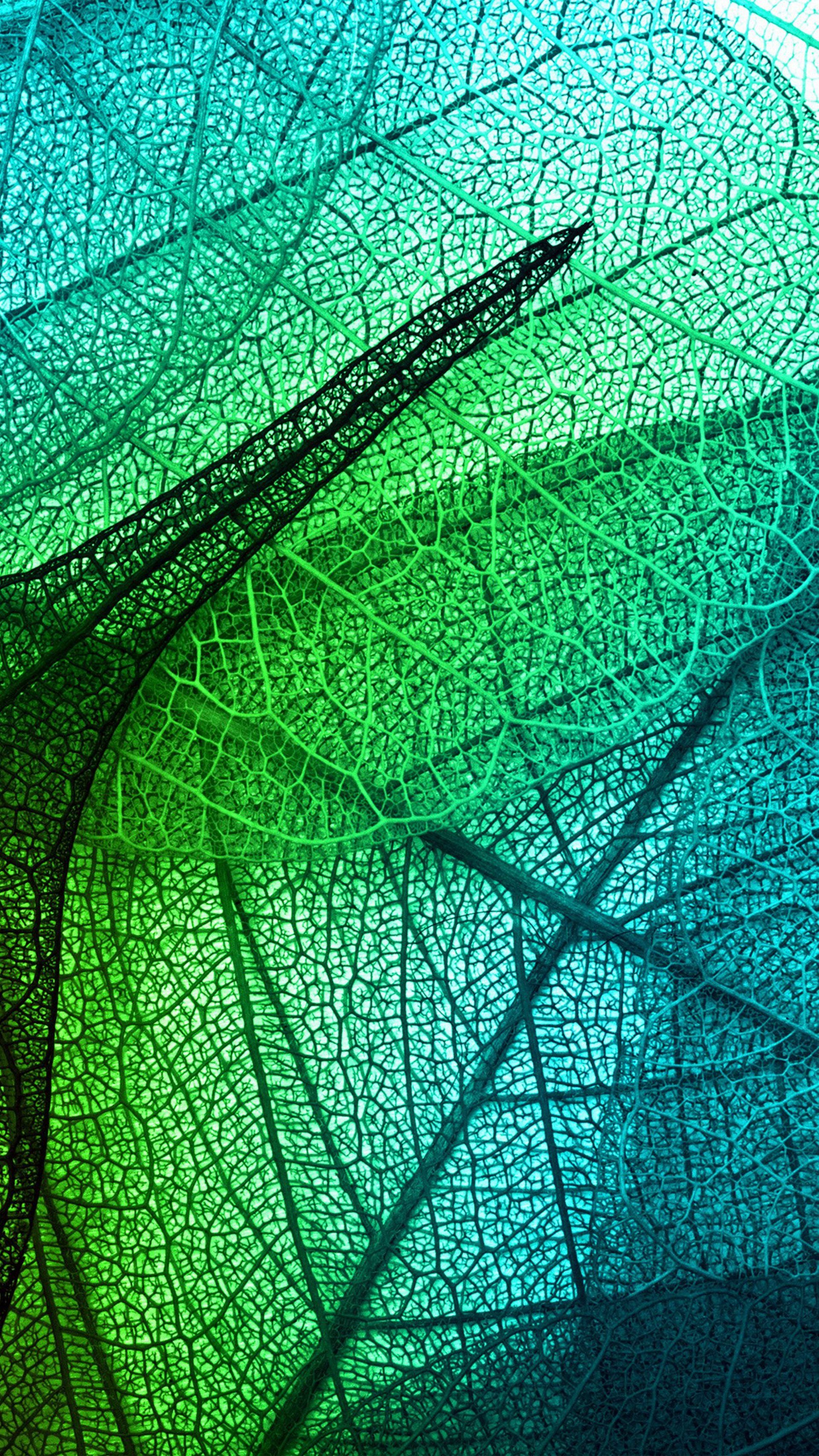 Leaves Art Green Blue Pattern #iPhone #wallpaper. iPhone 8