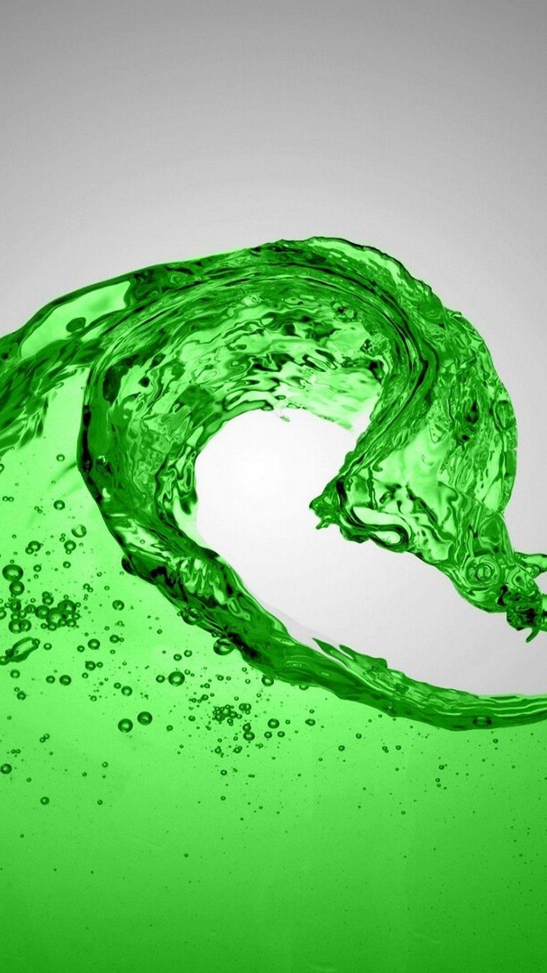 Milky Green Liquid Wallpaper iPhone X iPhone Wallpaper