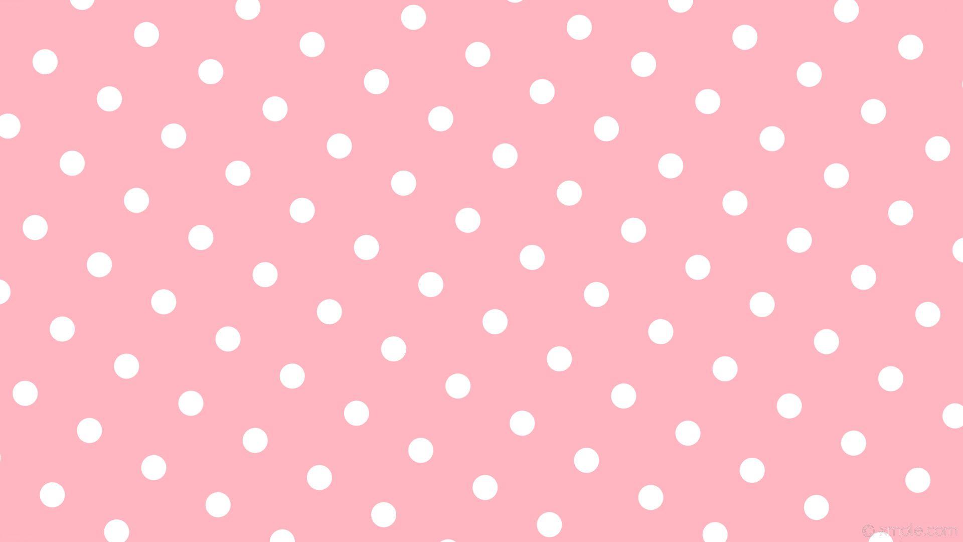 Light Pink Polka Dot Wallpaper