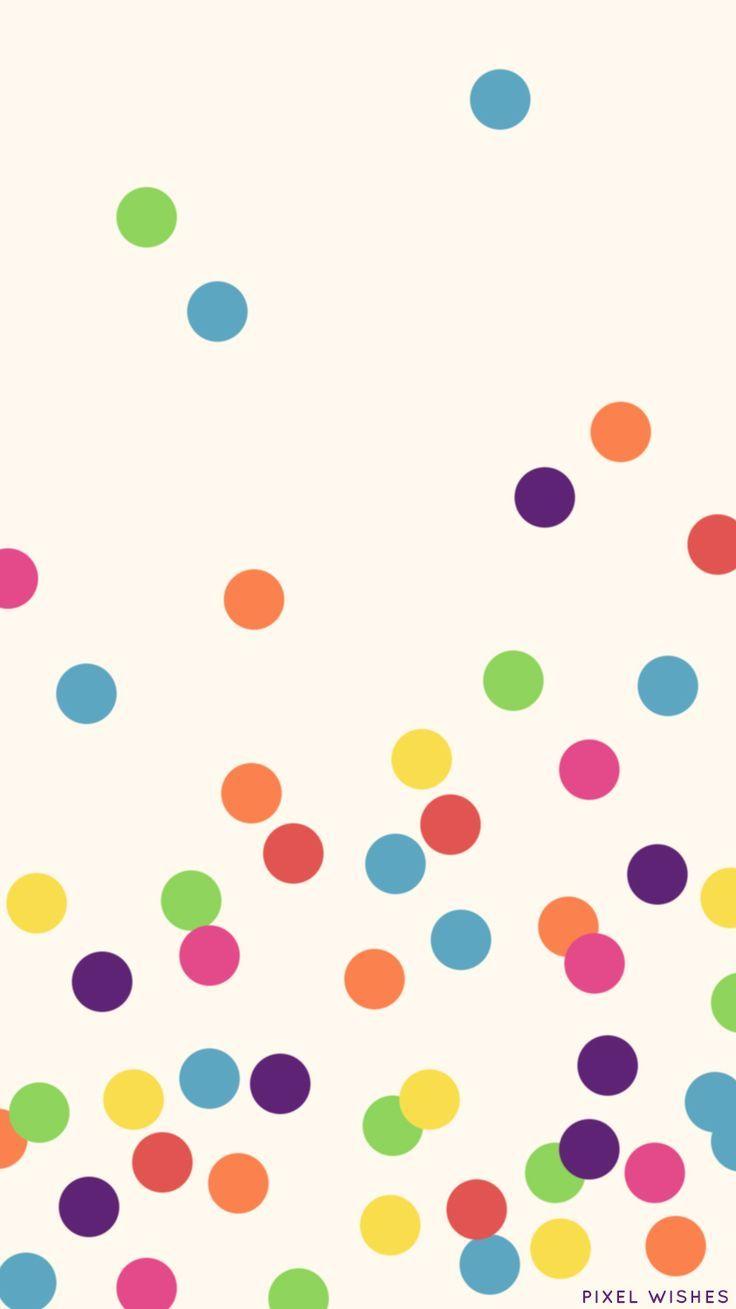 Rainbow Polka Dot Wallpaper Clipart. Free download best Rainbow
