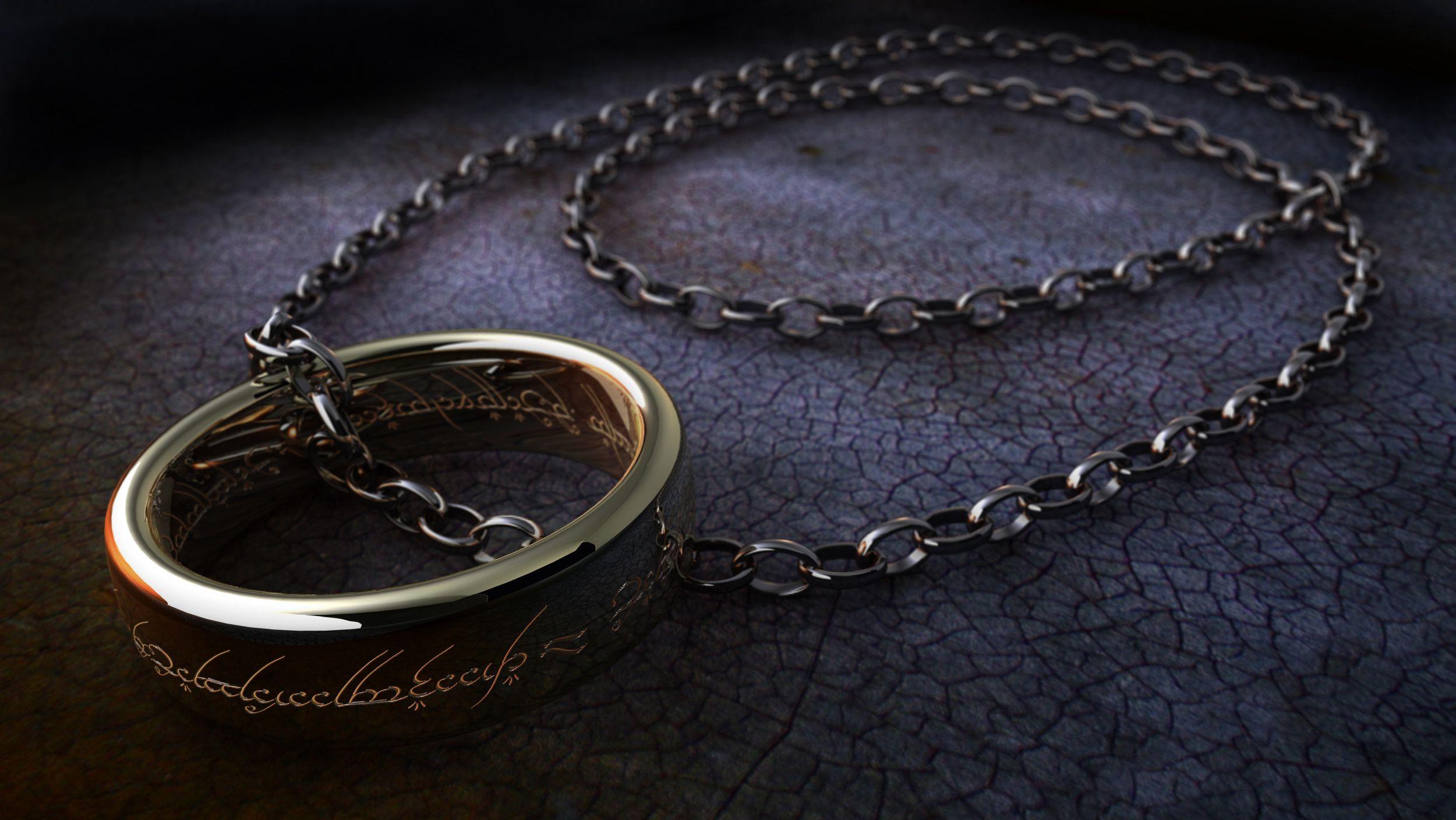 Lord Of The Rings Ring On Chain Wallpaper Desktop