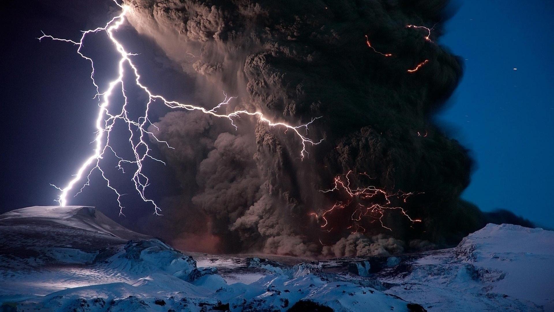 Volcano Eruption in Iceland Pc Wallpaper HD