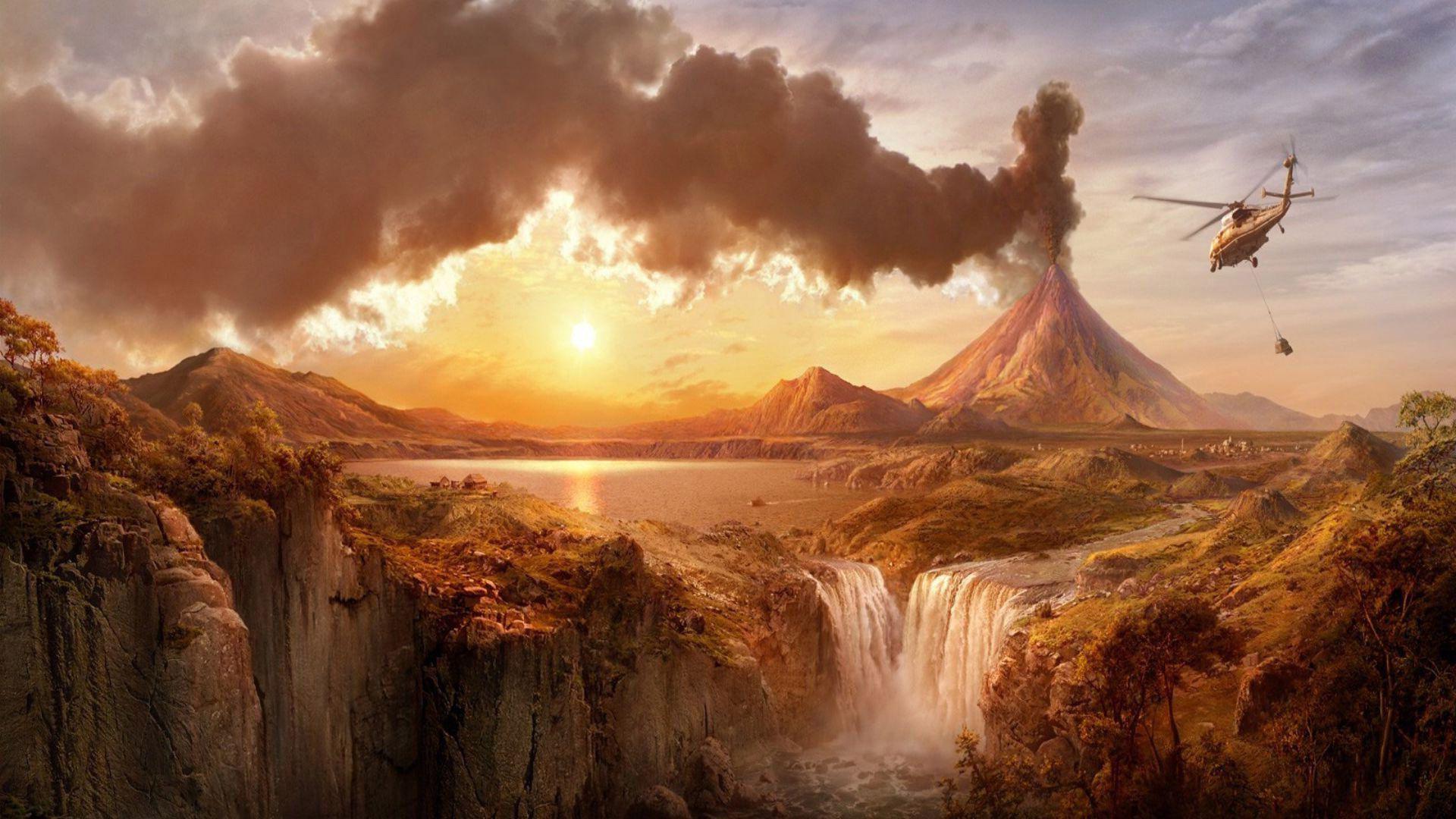 Calbuco Volcano Eruption wallpaper. nature and landscape