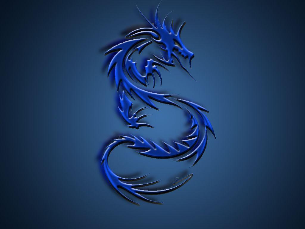 cool blue and black dragons