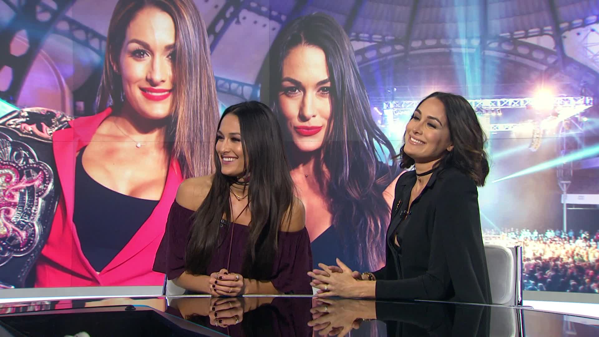 WWE: Bella Twins talk UK, Halloween, John Cena and high tea. WWE