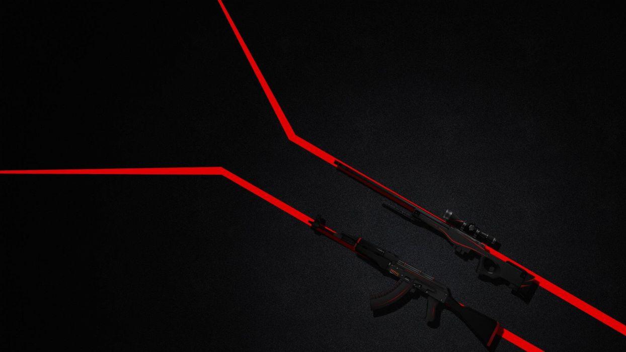 Redline Counter Strike CS CS:GO AK47 AWP wallpaperx1080