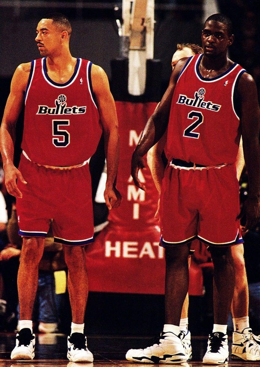 Juwan Howard & Chris Webber Washington Bullets. Basketball NBA
