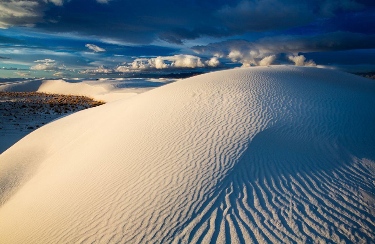 Picture USA White Sands National Monument New Mexico Blue Dunes