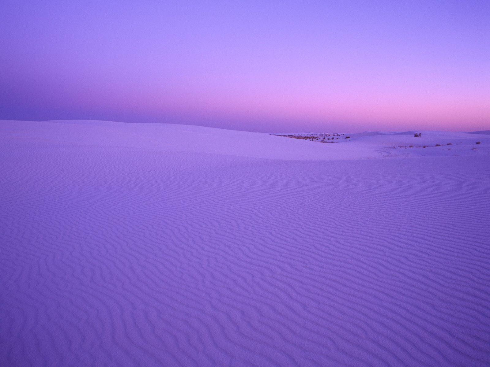 White Sands National Monument At Twilight New Mexico