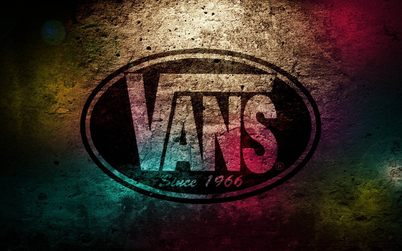 Red Vans Off The Wall Skateboarding Logo Dark Background HD