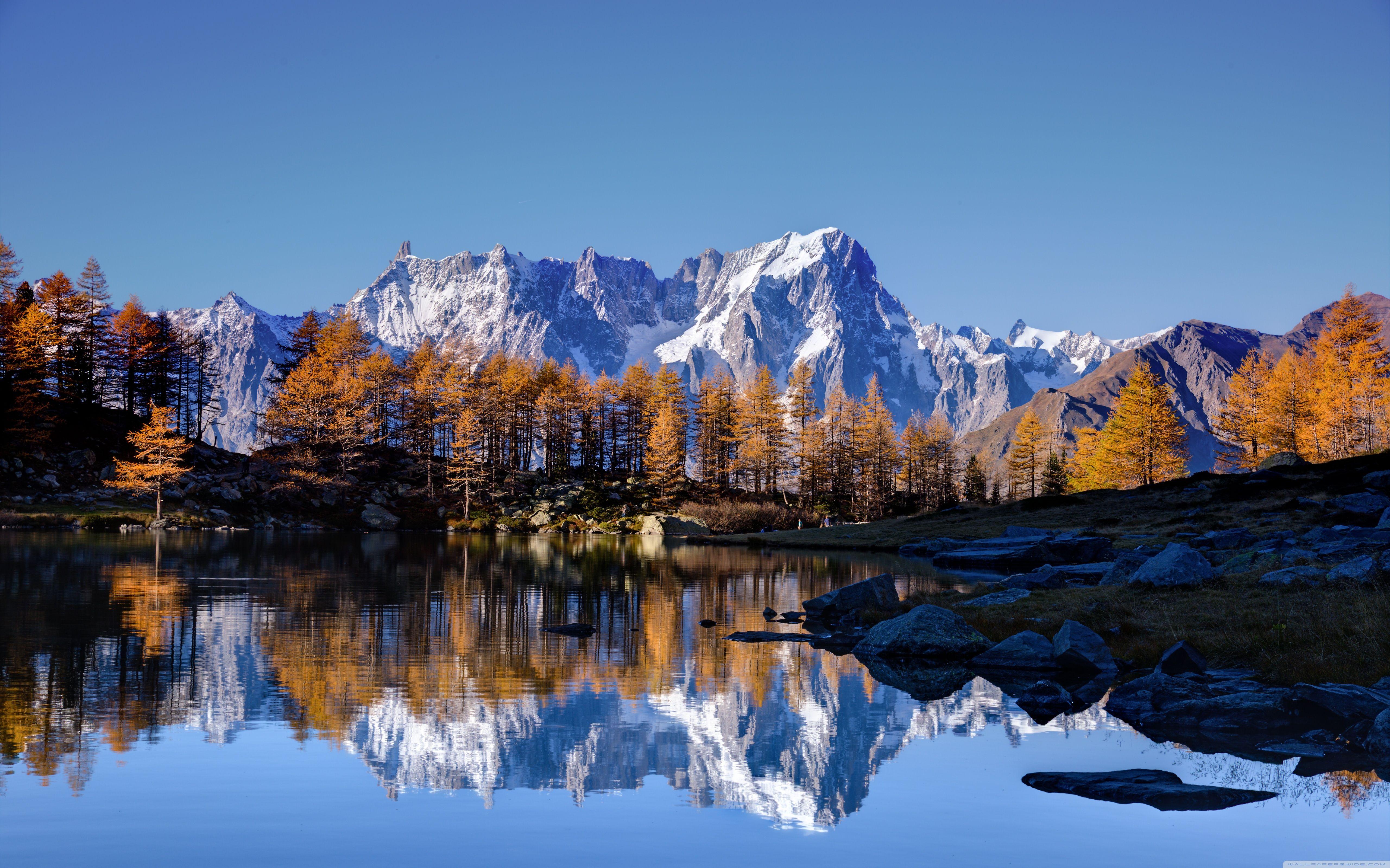 Mont Blanc Autumn ❤ 4K HD Desktop Wallpaper for • Dual Monitor