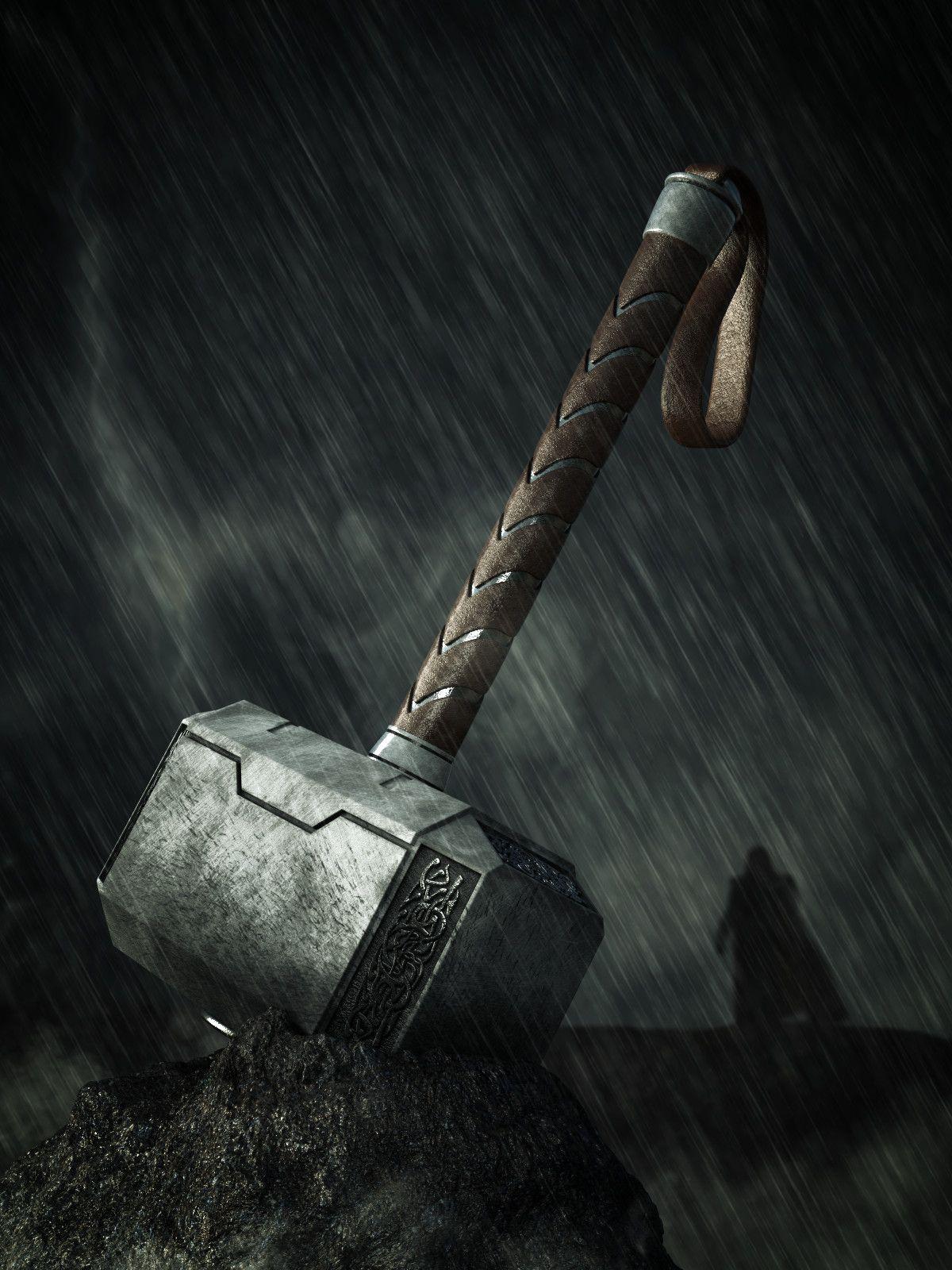 Thor Hammer Hd Wallpapers For Mobile