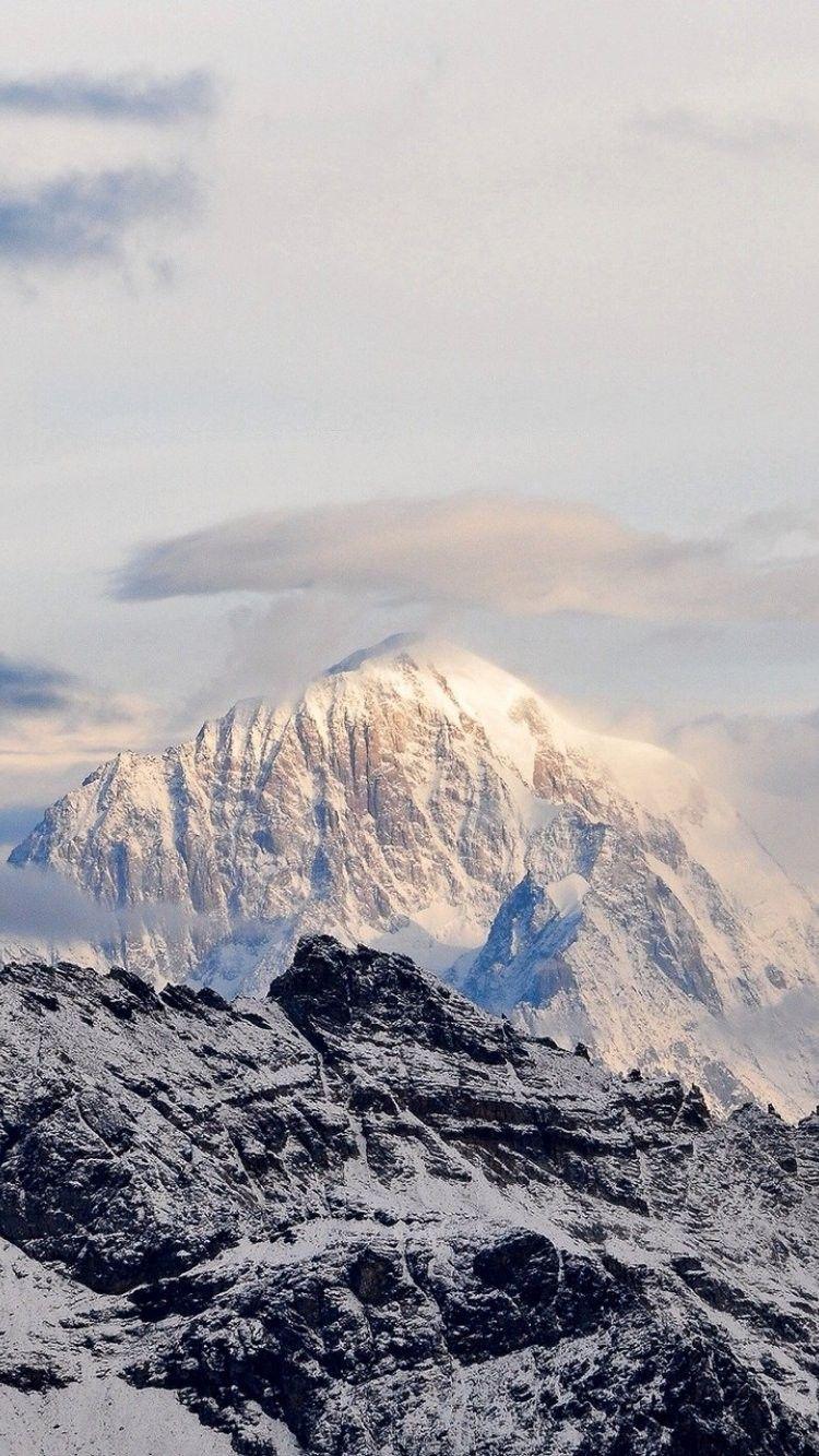 elegant South East Face Of Mont Blanc wallpaper designed