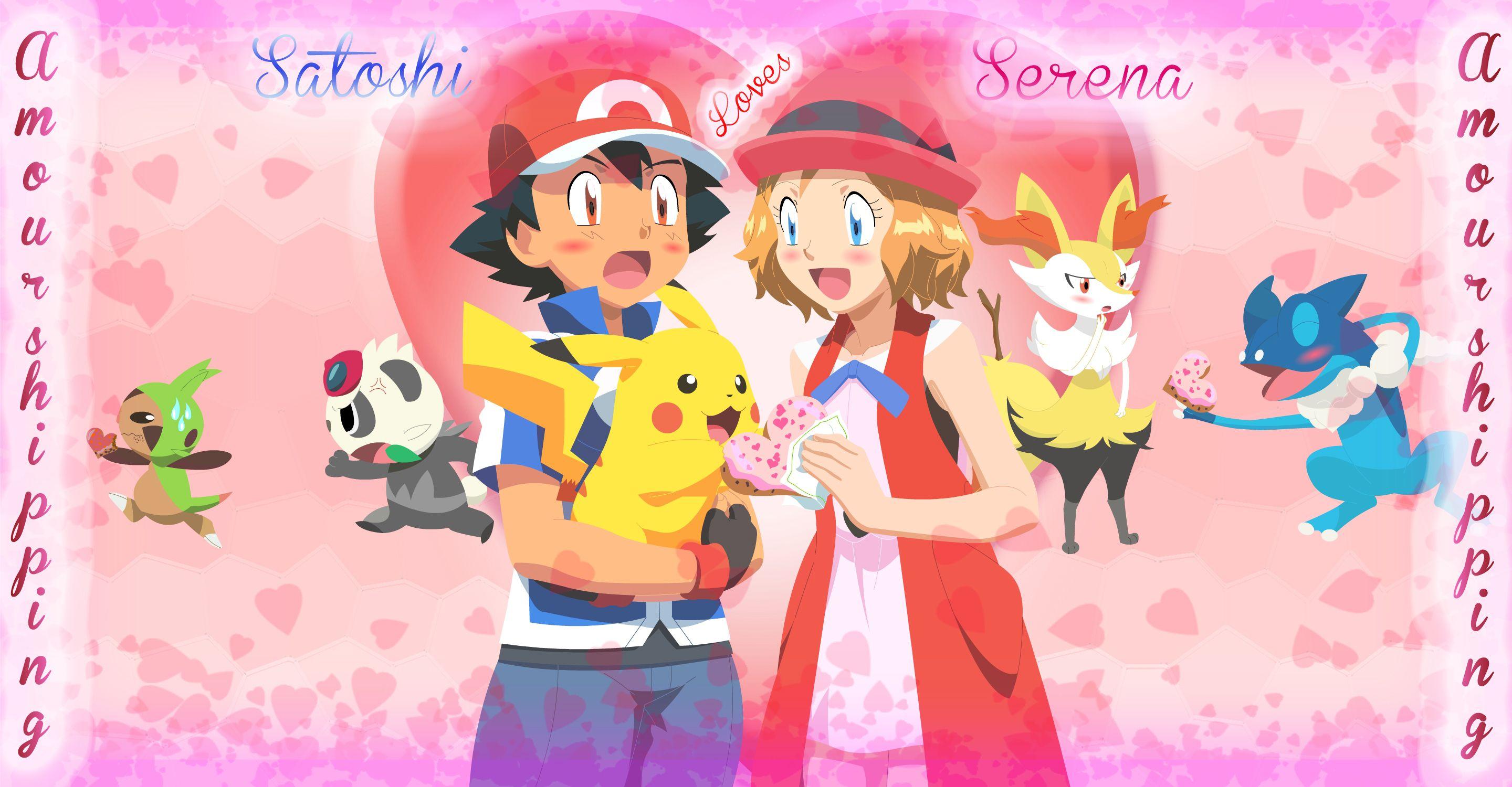 Satoshi and Serena (Amourshipping)