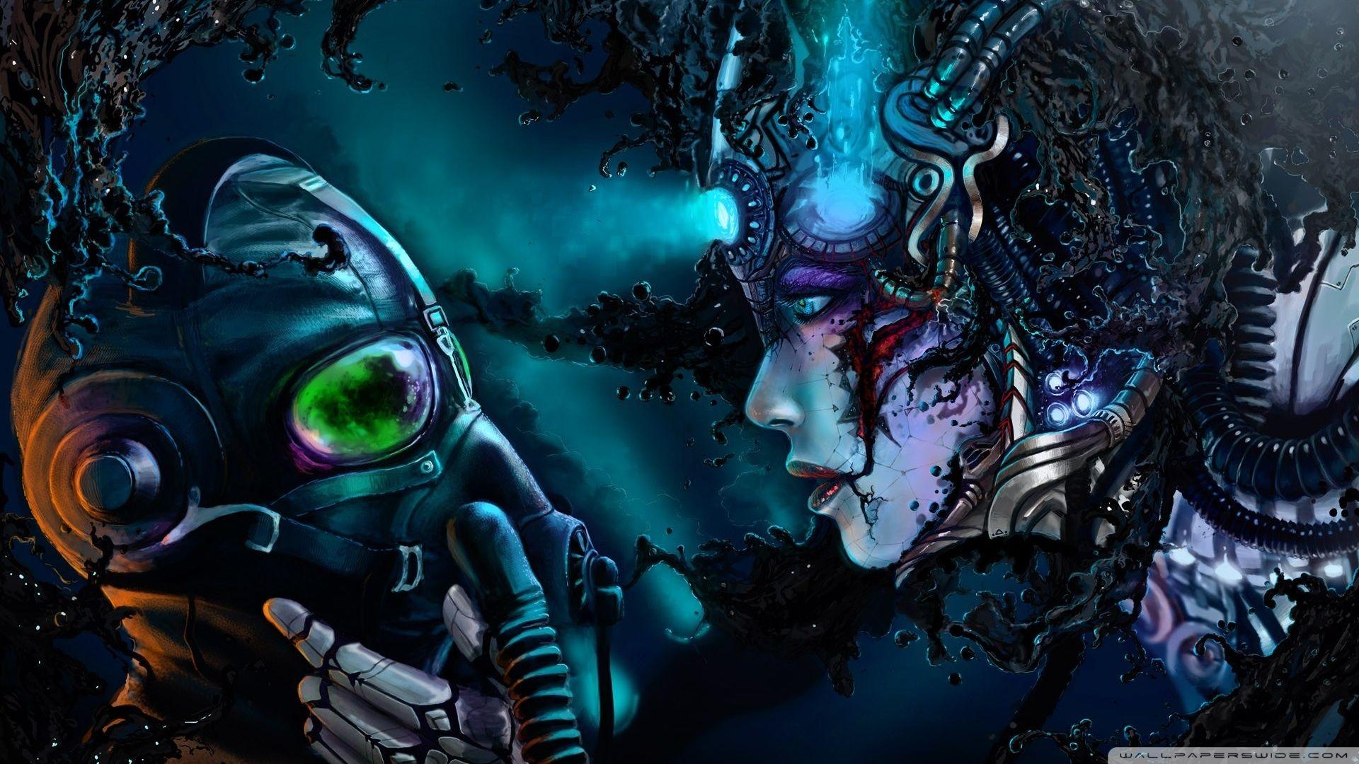Cyberpunk Digital Art ❤ 4K HD Desktop Wallpaper for 4K Ultra HD