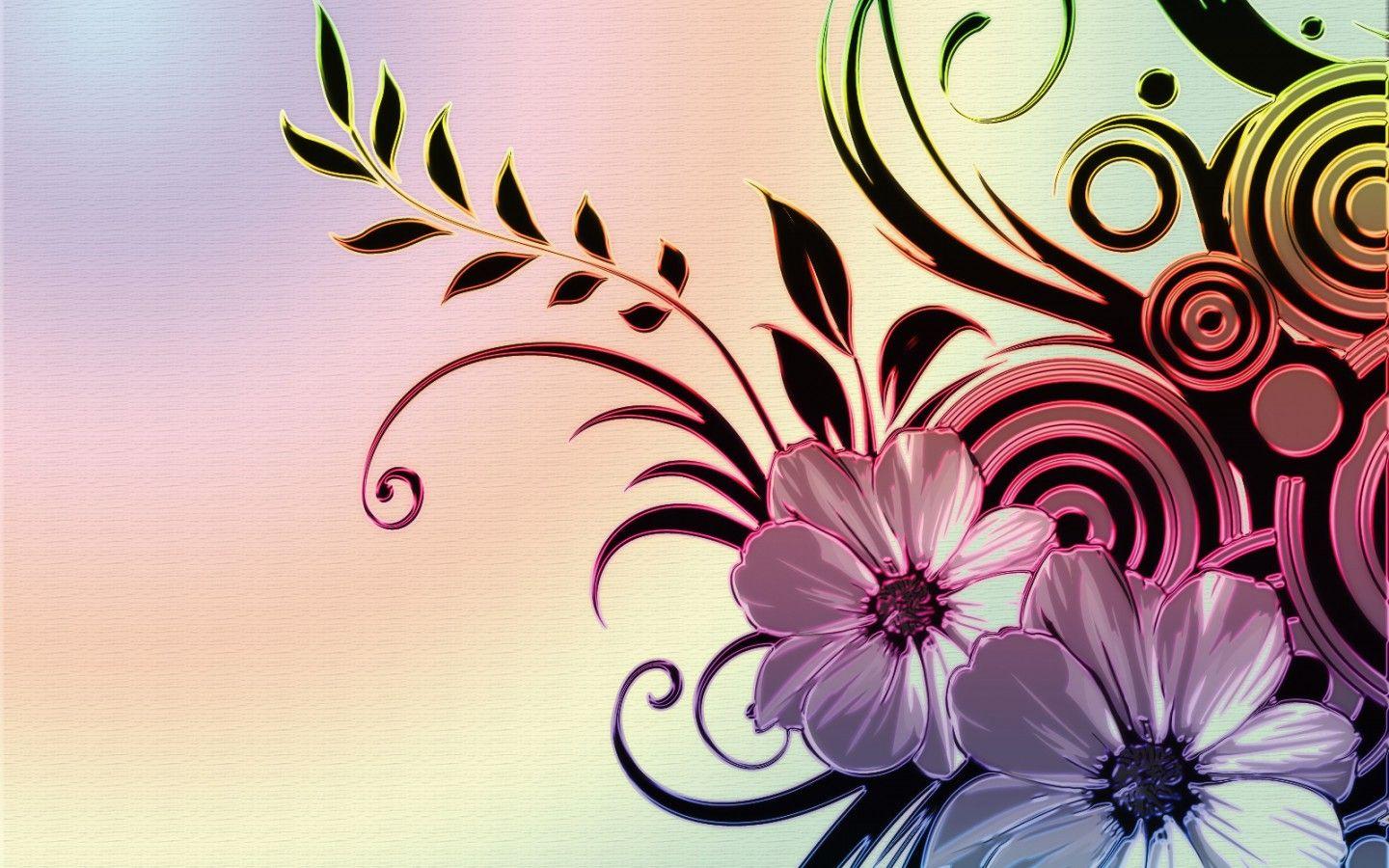 Colorful Abstract Flower Pictures Collection HD Desktop Wallpapers