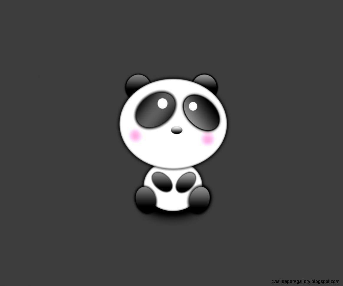 Cute Panda Cartoon Wallpaper