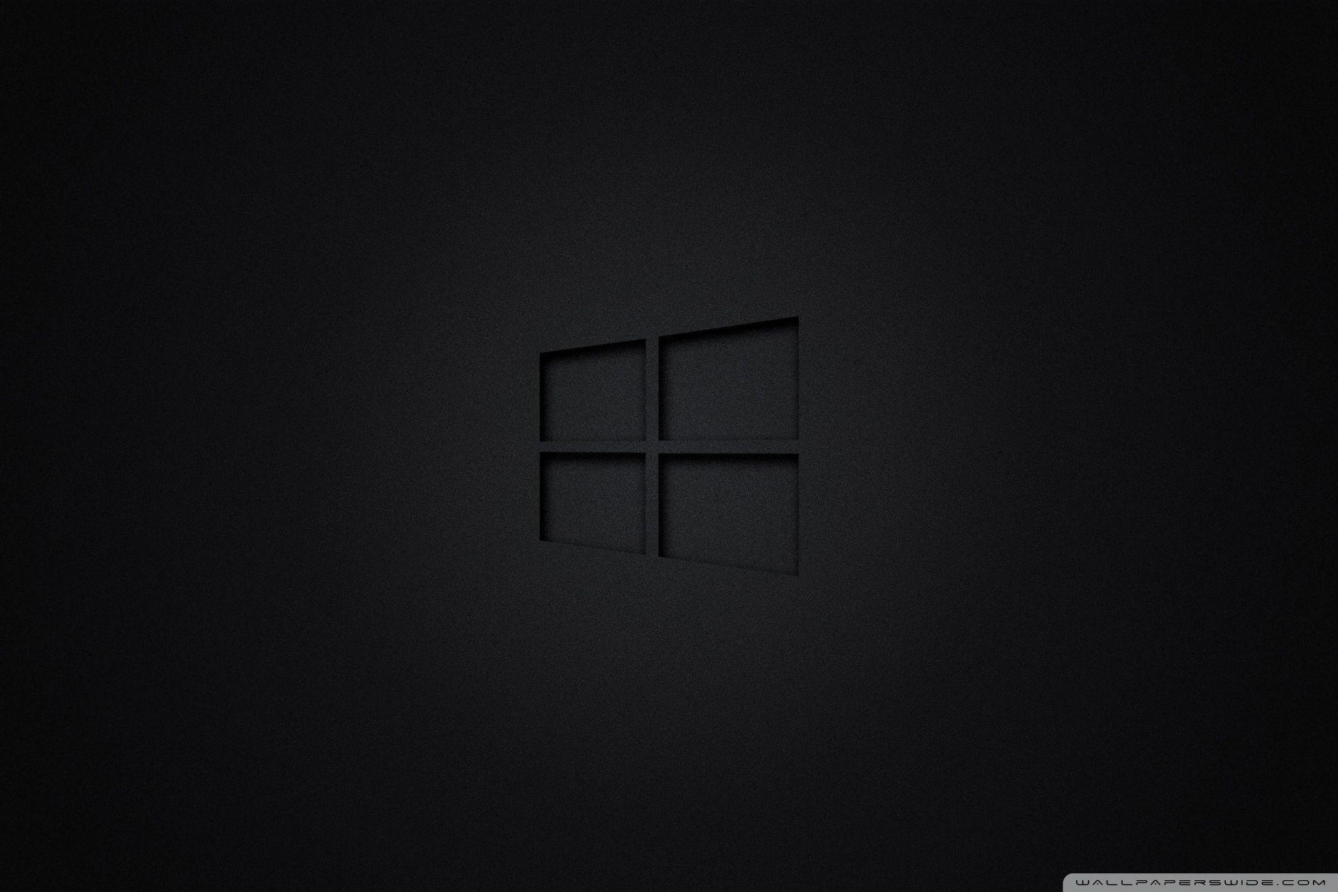 Windows 10 Black Ultra HD Desktop Background Wallpaper for 4K UHD