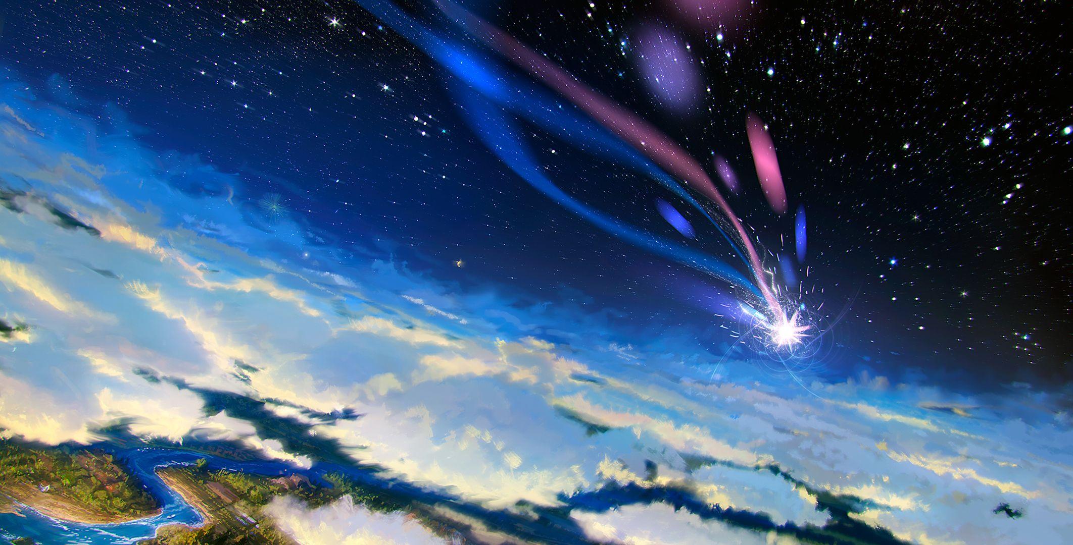 Free download Wallpaper ID 150426 starry night anime girls anime sky  [1920x1080] for your Desktop, Mobile & Tablet | Explore 41+ Night Stars  Anime Wallpapers | Night Sky Stars Wallpaper, Stars Backgrounds,  Backgrounds Stars