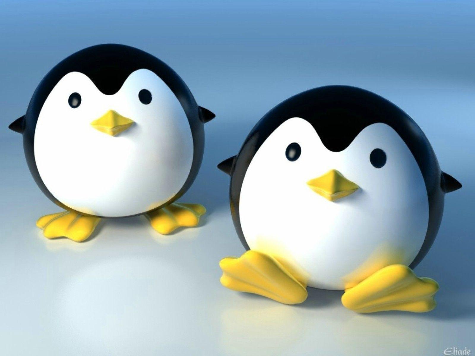 baby penguin cartoon wallpaper