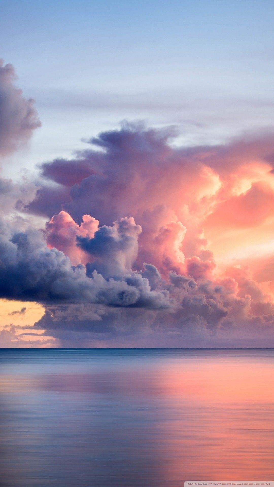 Sunset Clouds, Guam phone wallpaper